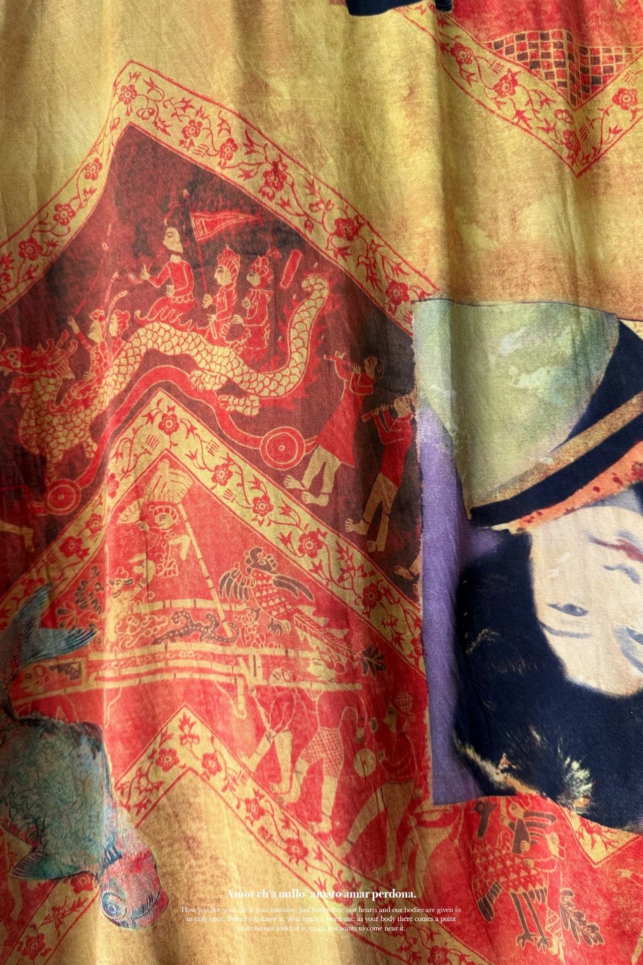 Yohji Yamamoto 04SS Reversible Silk Jacket — label