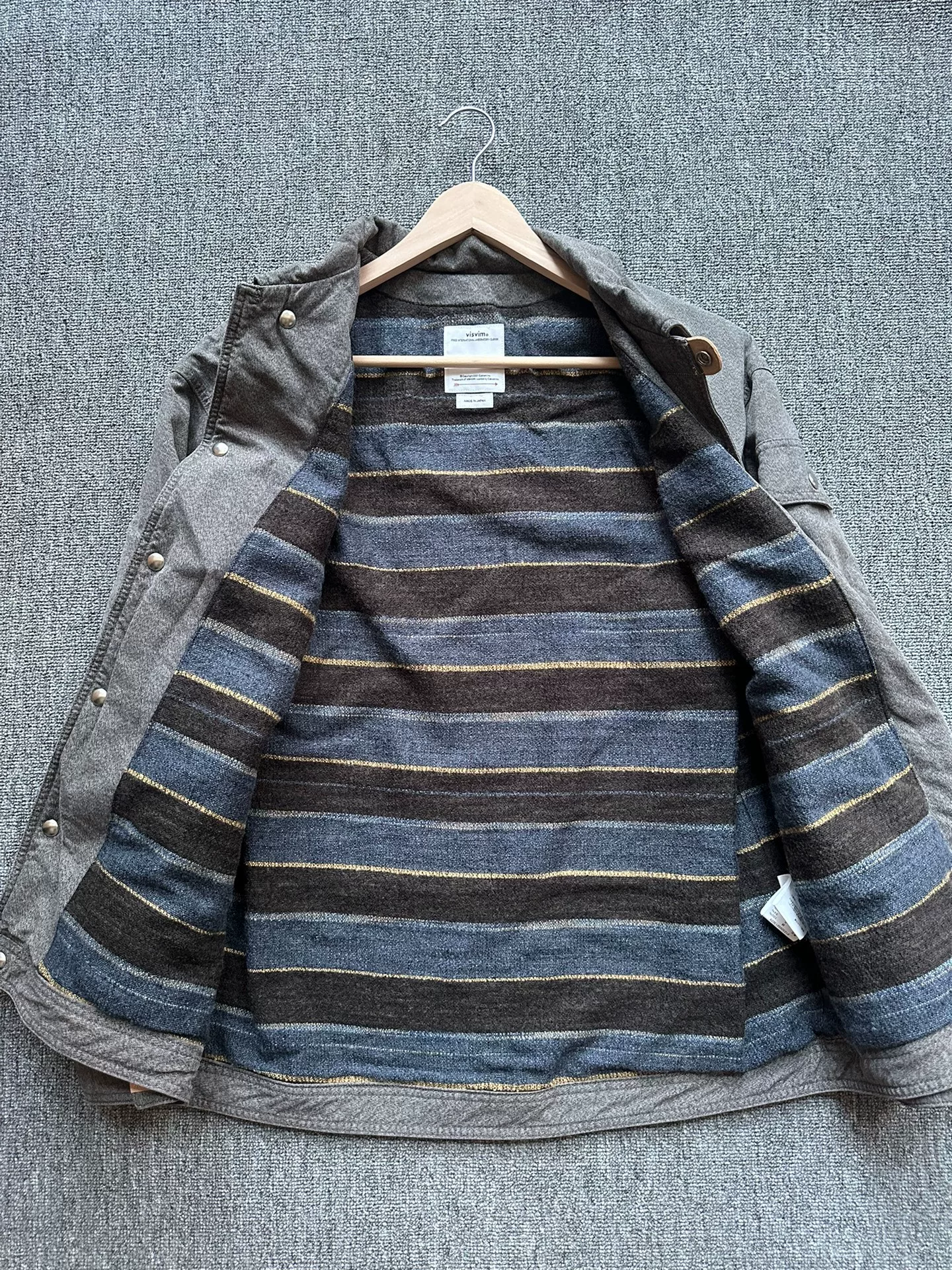 visvim Willis Blouson Gray Jacket — detail