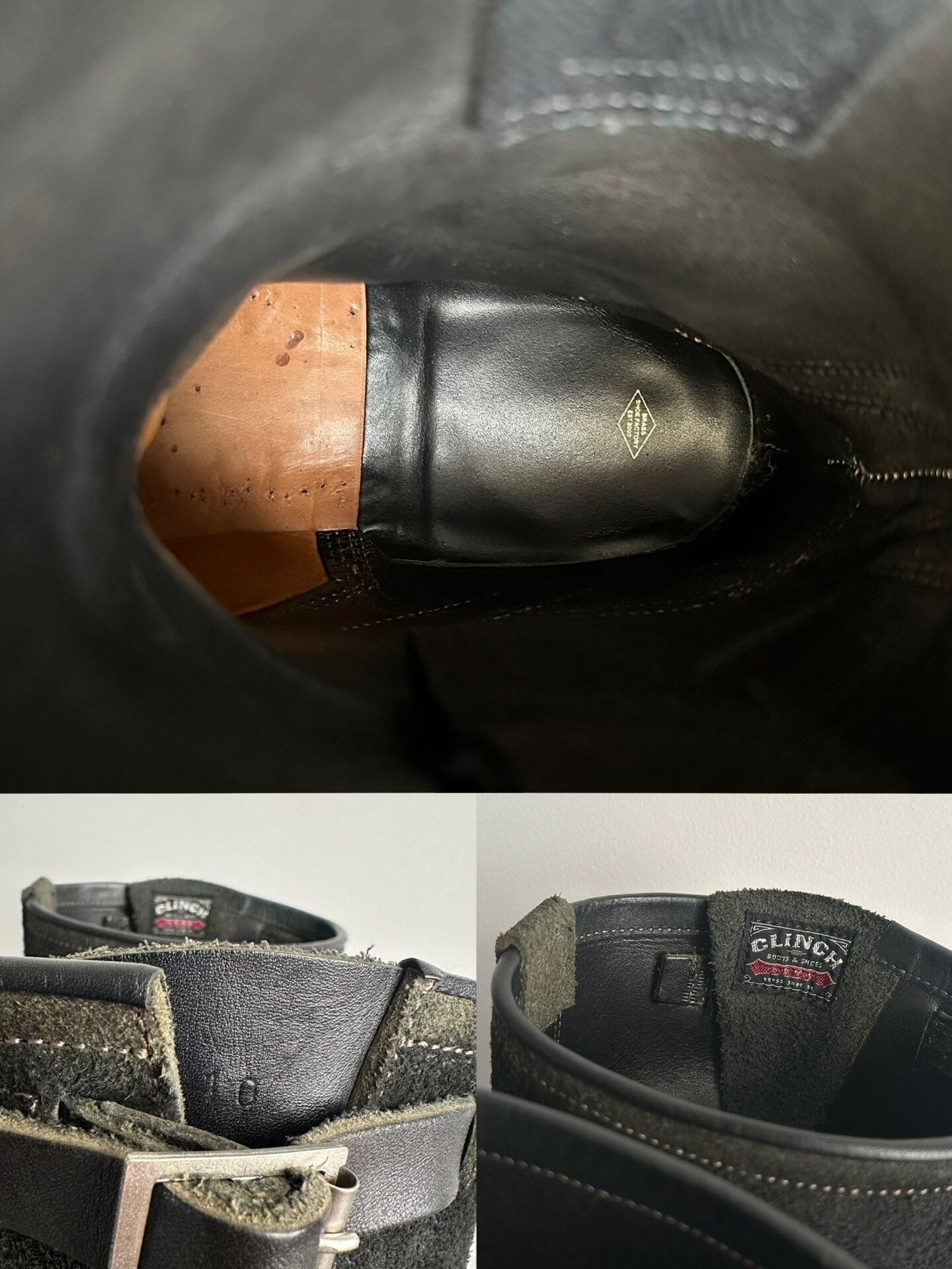 Clinch x BSW Engineer Boots — back