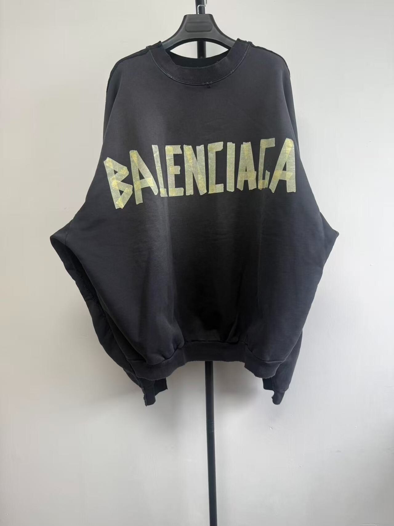 Balenciaga Gold Letter Crewneck Sweatshirt