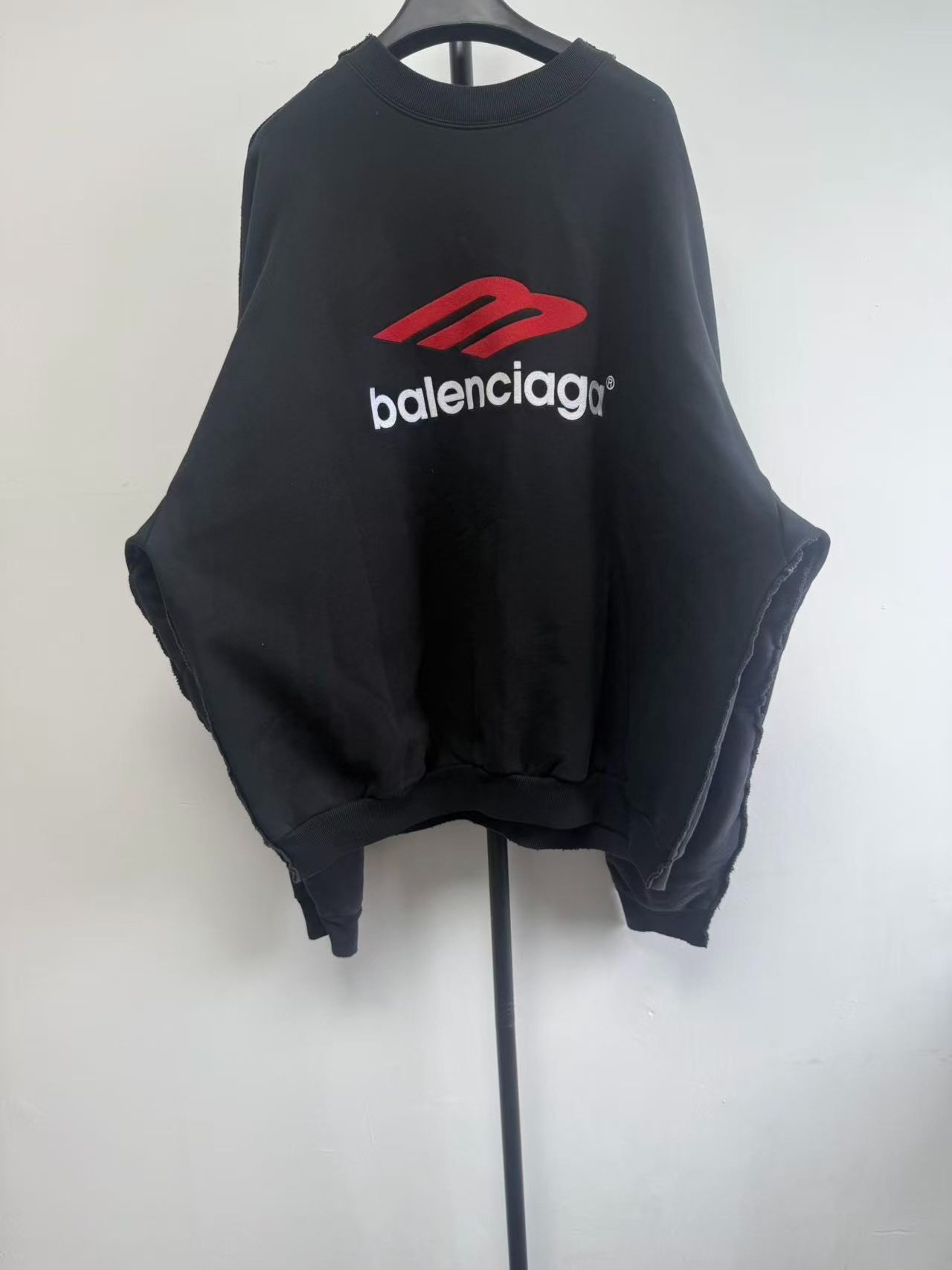 Balenciaga Gold Letter Crewneck Sweatshirt — front