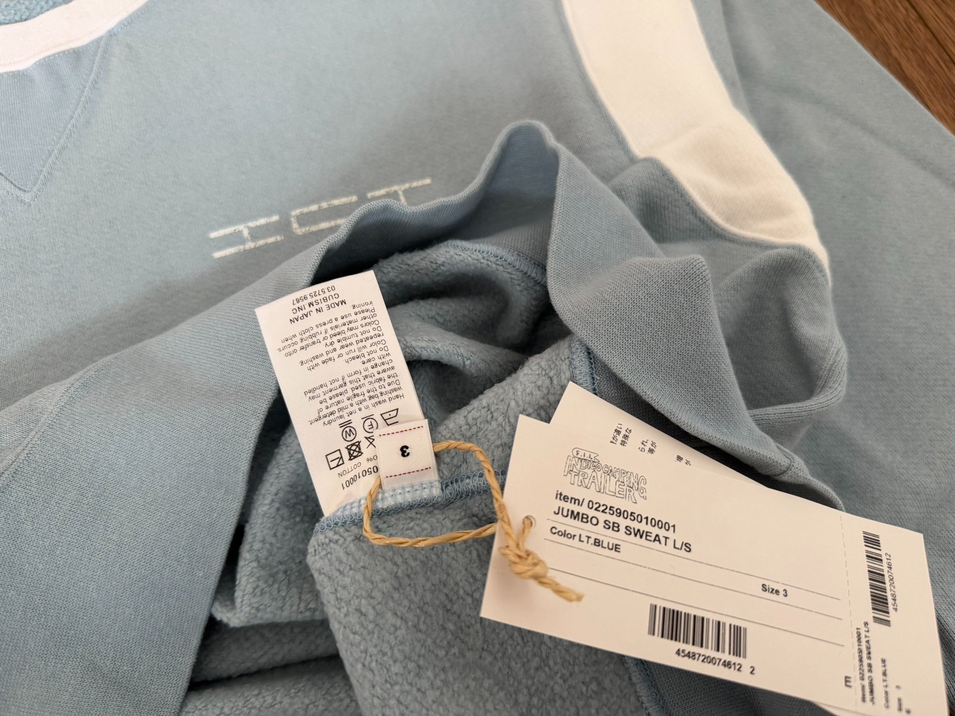 VISVIM ICT JUMBO SB SWEAT L/S — detail