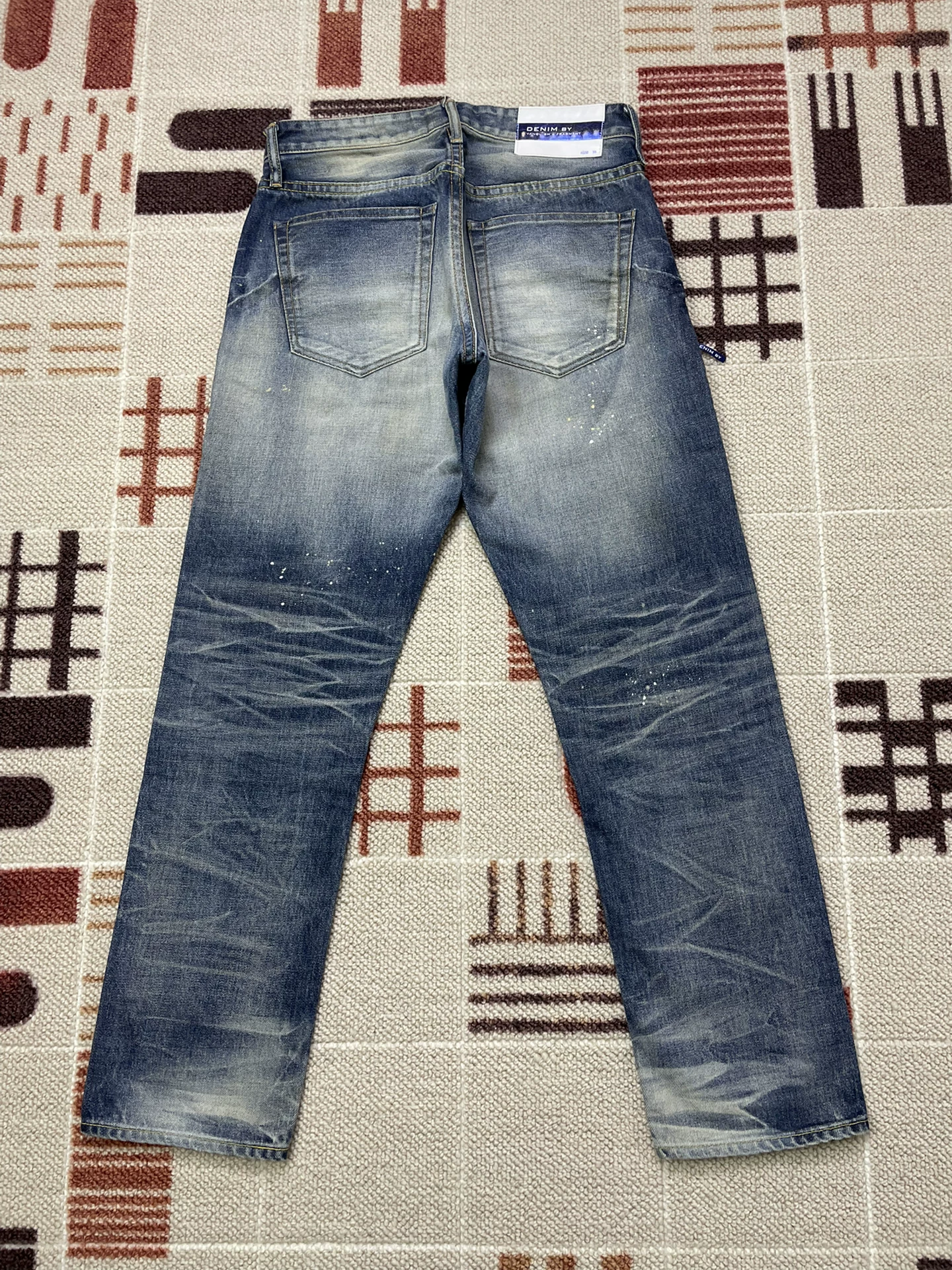 Vanquish & Fragment Distressed Denim Jeans — front