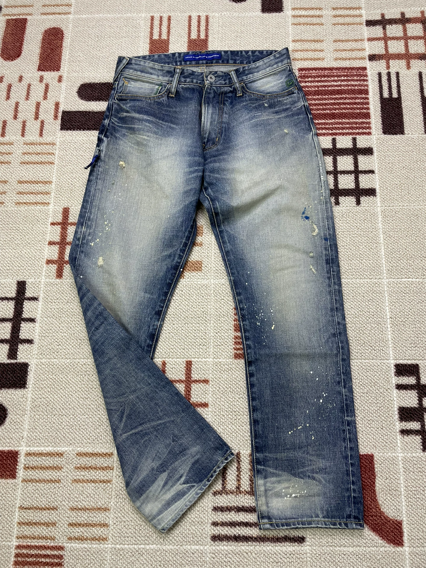 Vanquish & Fragment Distressed Denim Jeans — detail