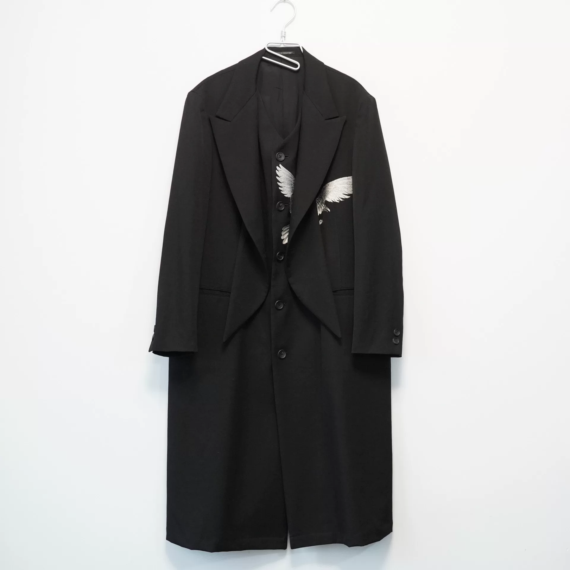 Yohji Yamamoto 21AW Eagle Embroidery Coat — front