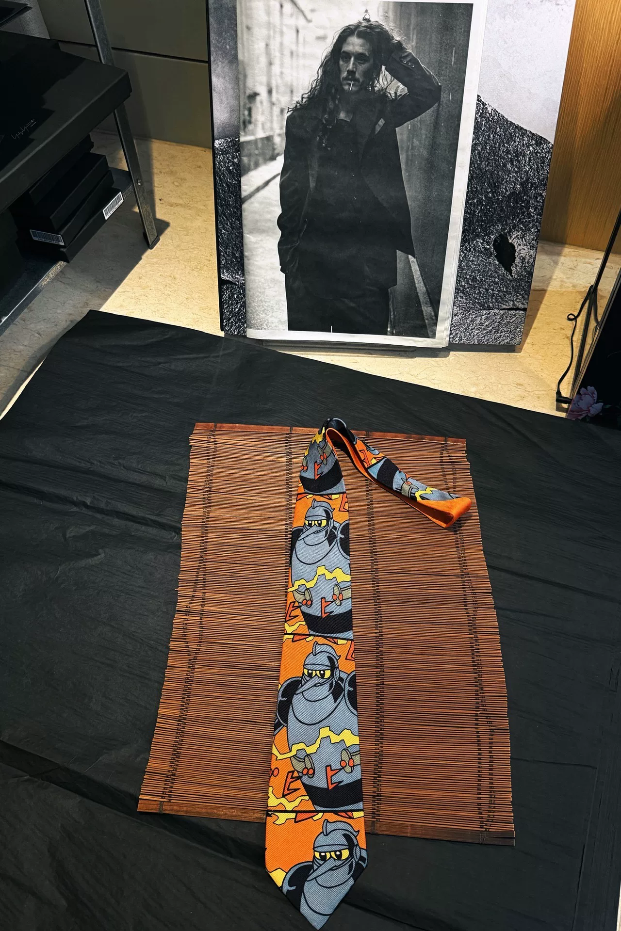 Yohji Yamamoto 93SS Iron Man Comic Tie — front