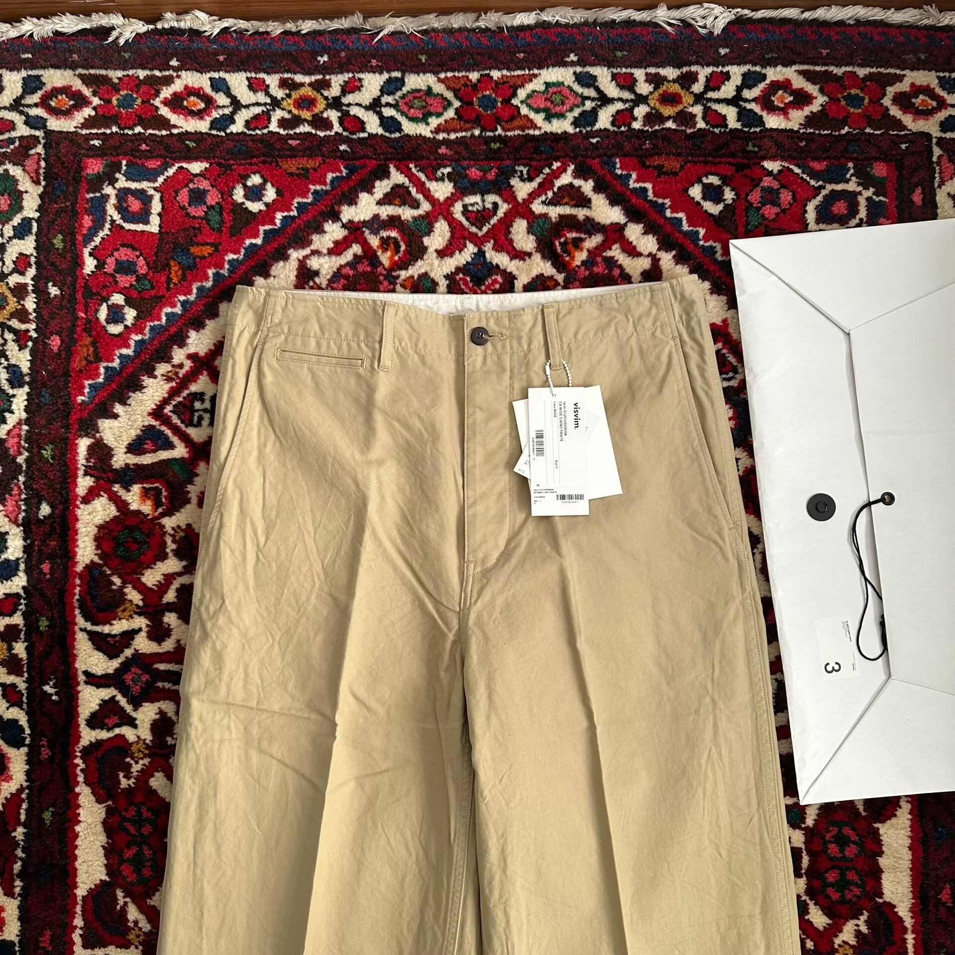 visvim 25SS EX Wide Chino Pant — detail
