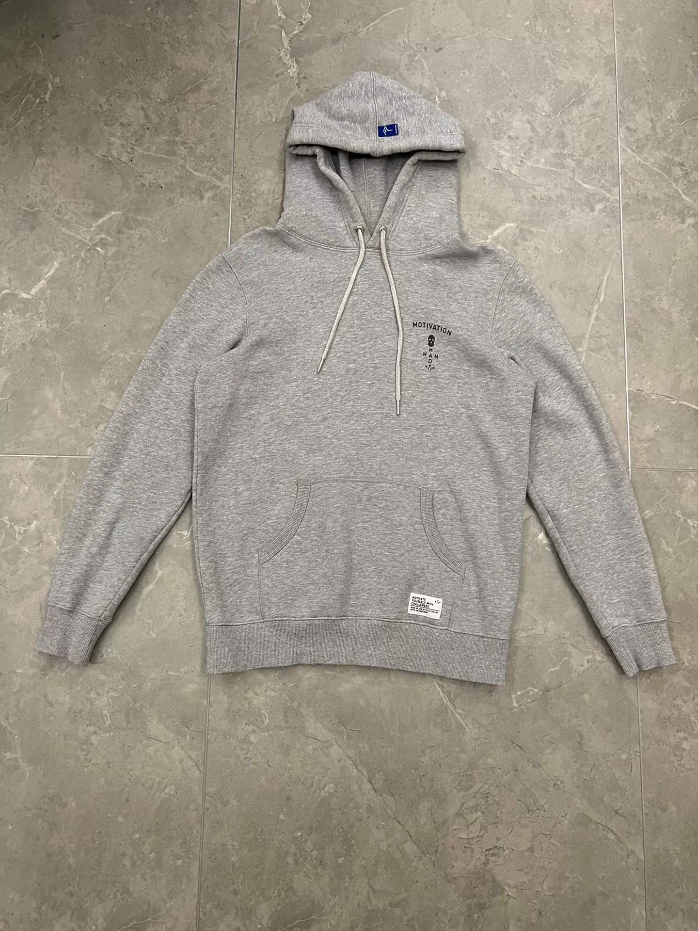 Madness Gray Fleece Thick Hoodie S