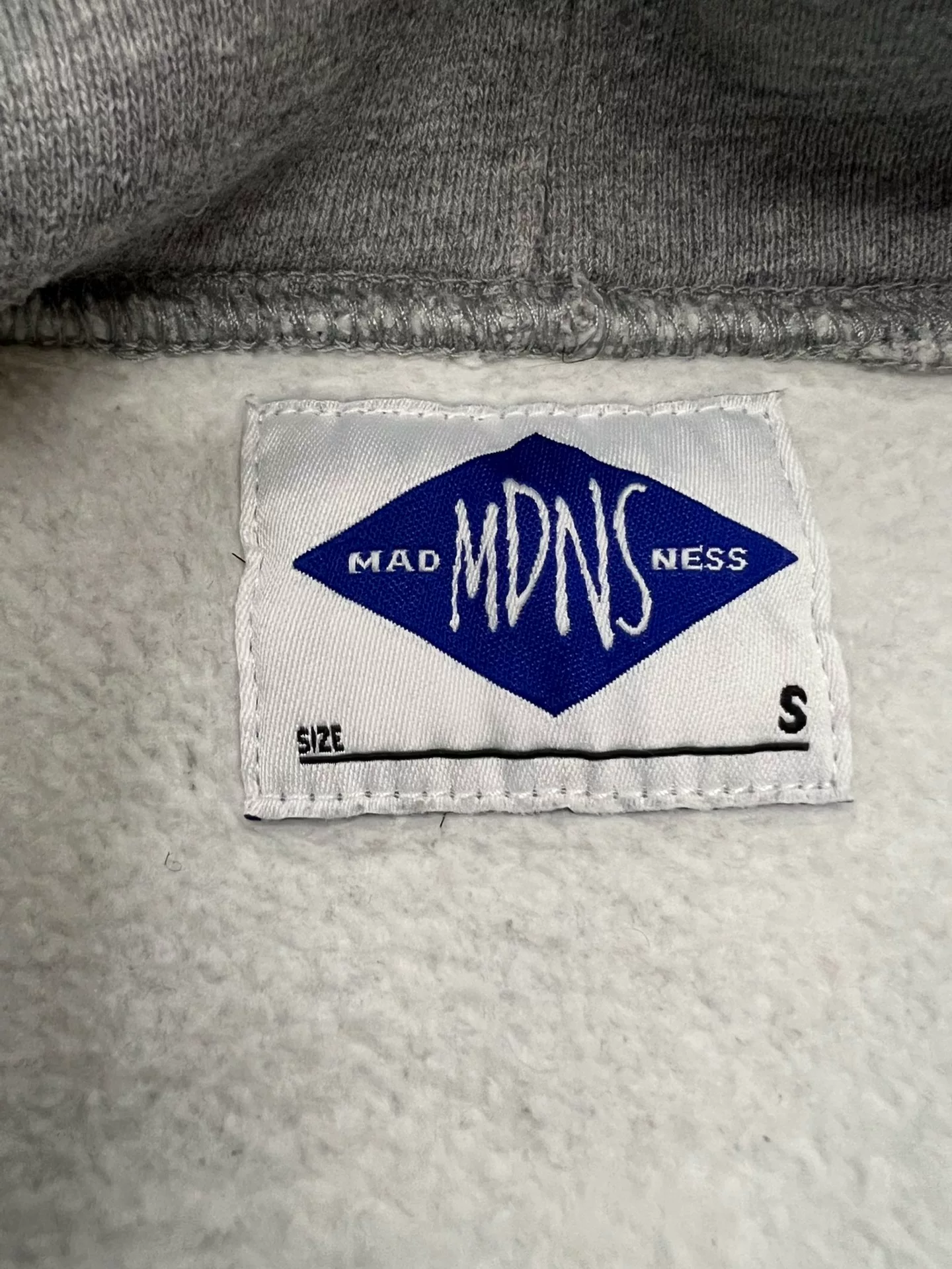Madness Gray Fleece Thick Hoodie S — detail