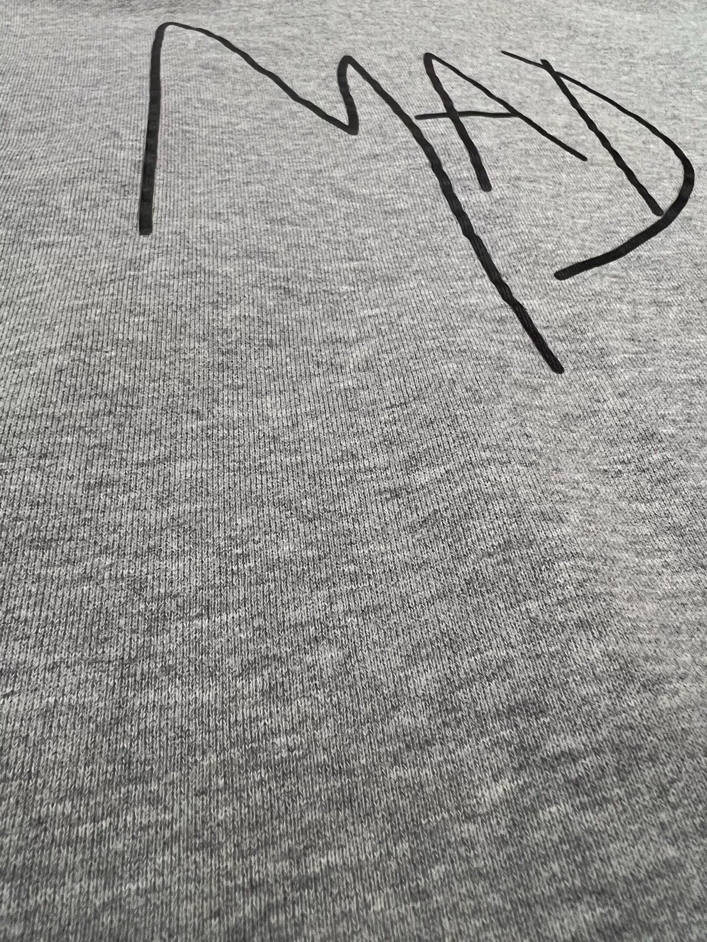 Madness Gray Fleece Thick Hoodie S — back