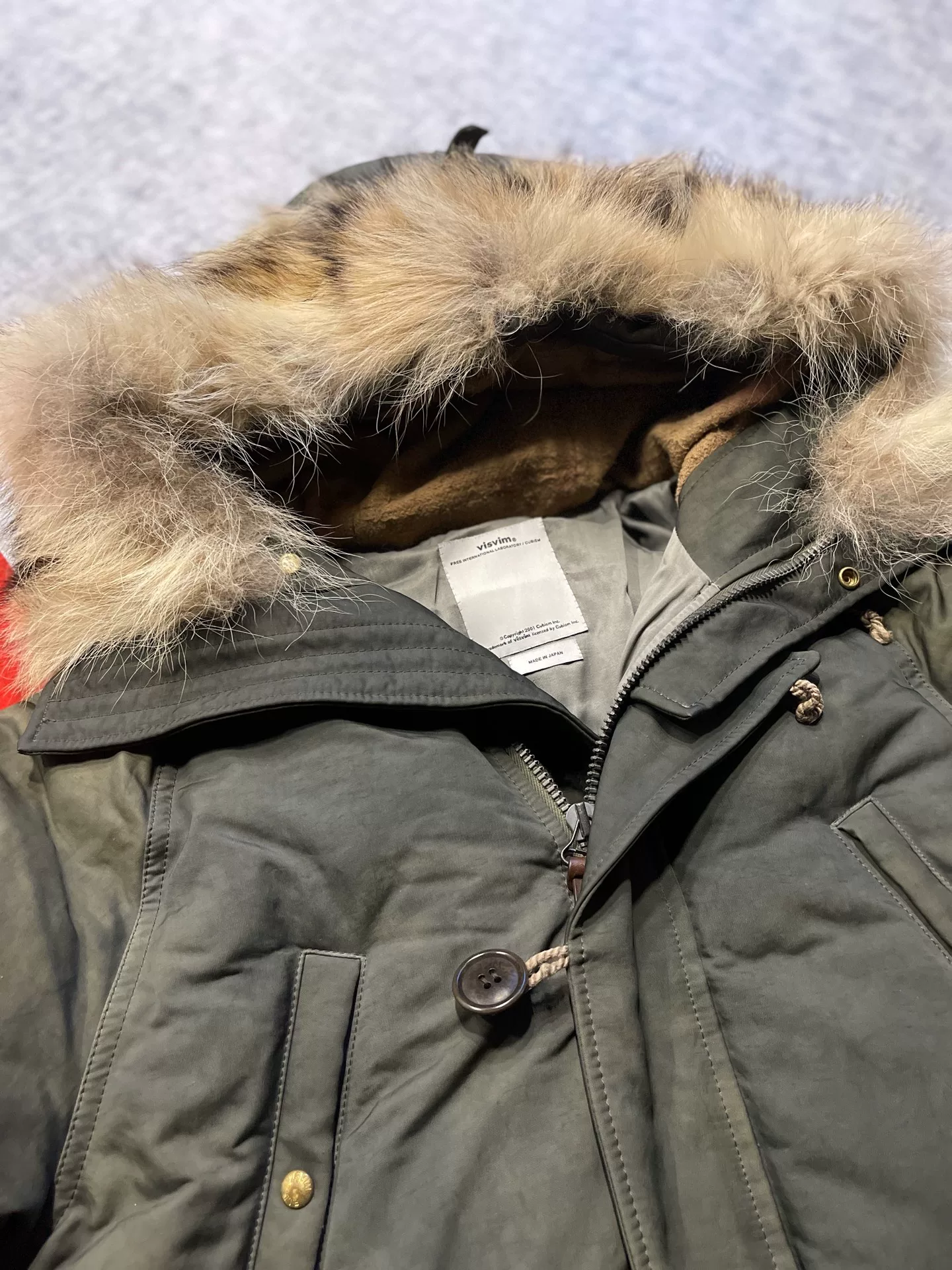 visvim 15AW Valdez Down Jacket — detail