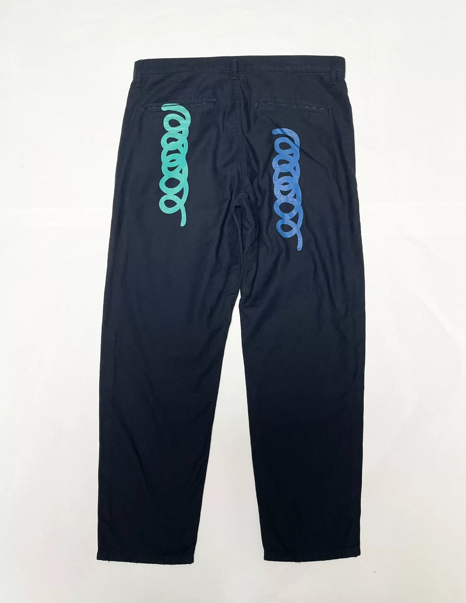 KUON BORO Distressed Patch Casual Pants — front