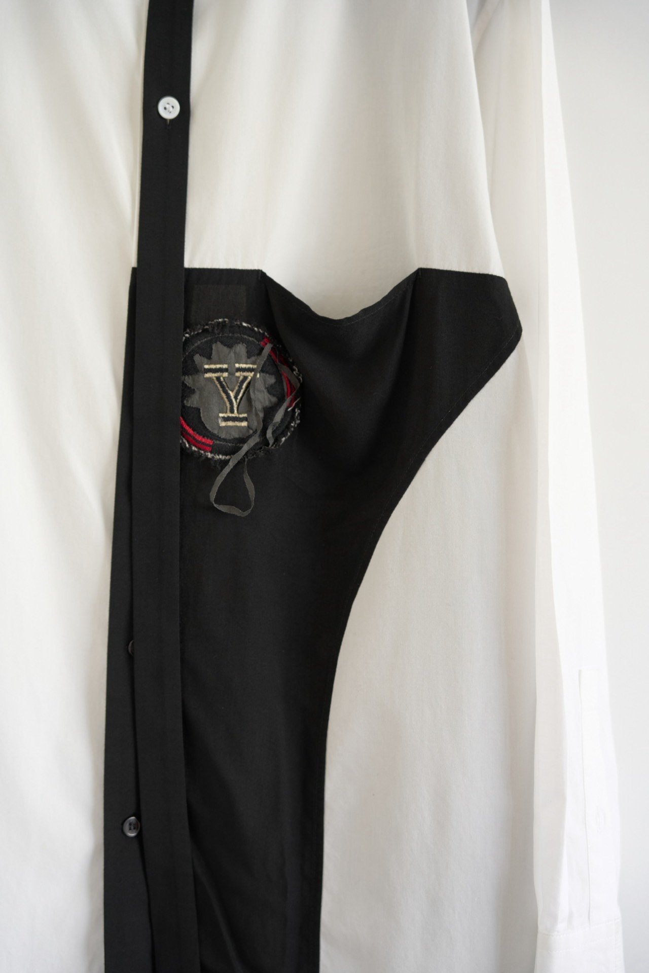 Yohji Yamamoto 20AW Chest Badge Shirt — label