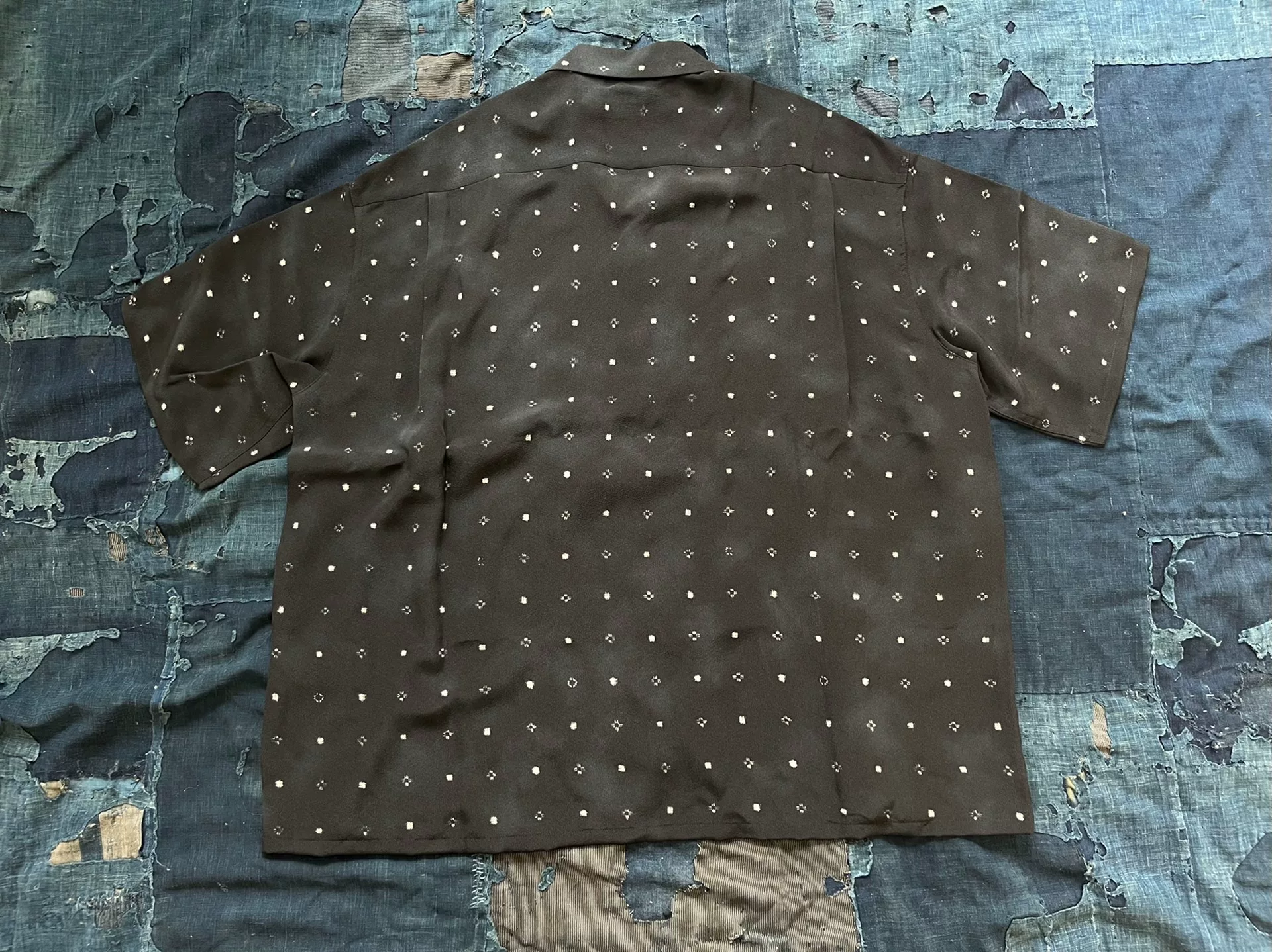 Visvim 24SS Crosby Short-Sleeve Silk Shirt — front