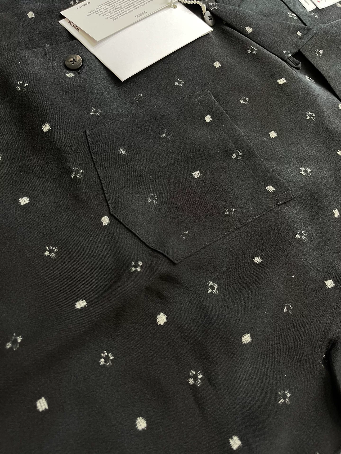 Visvim 24SS Crosby Short-Sleeve Silk Shirt — back