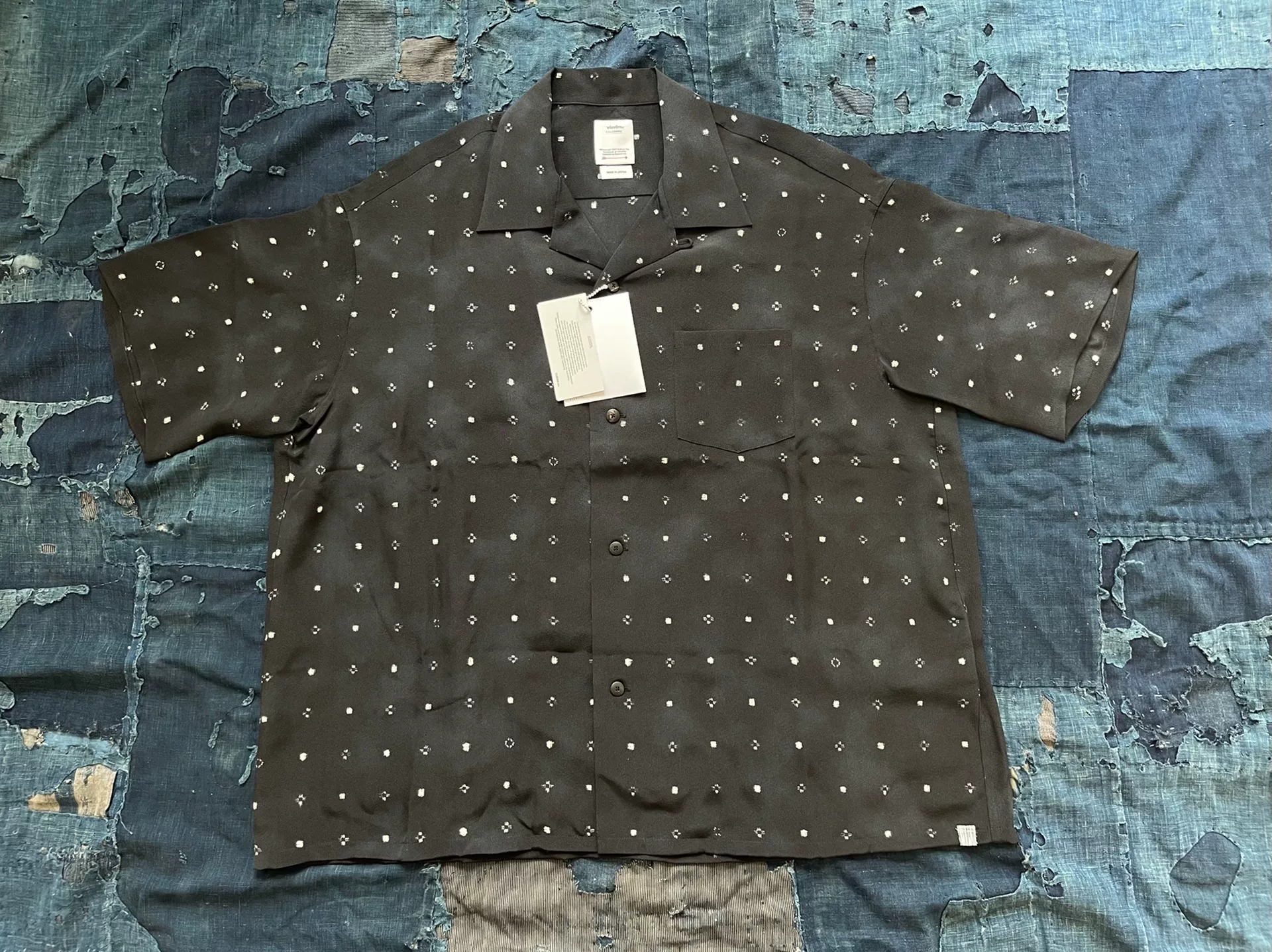 Visvim 24SS Crosby Short-Sleeve Silk Shirt