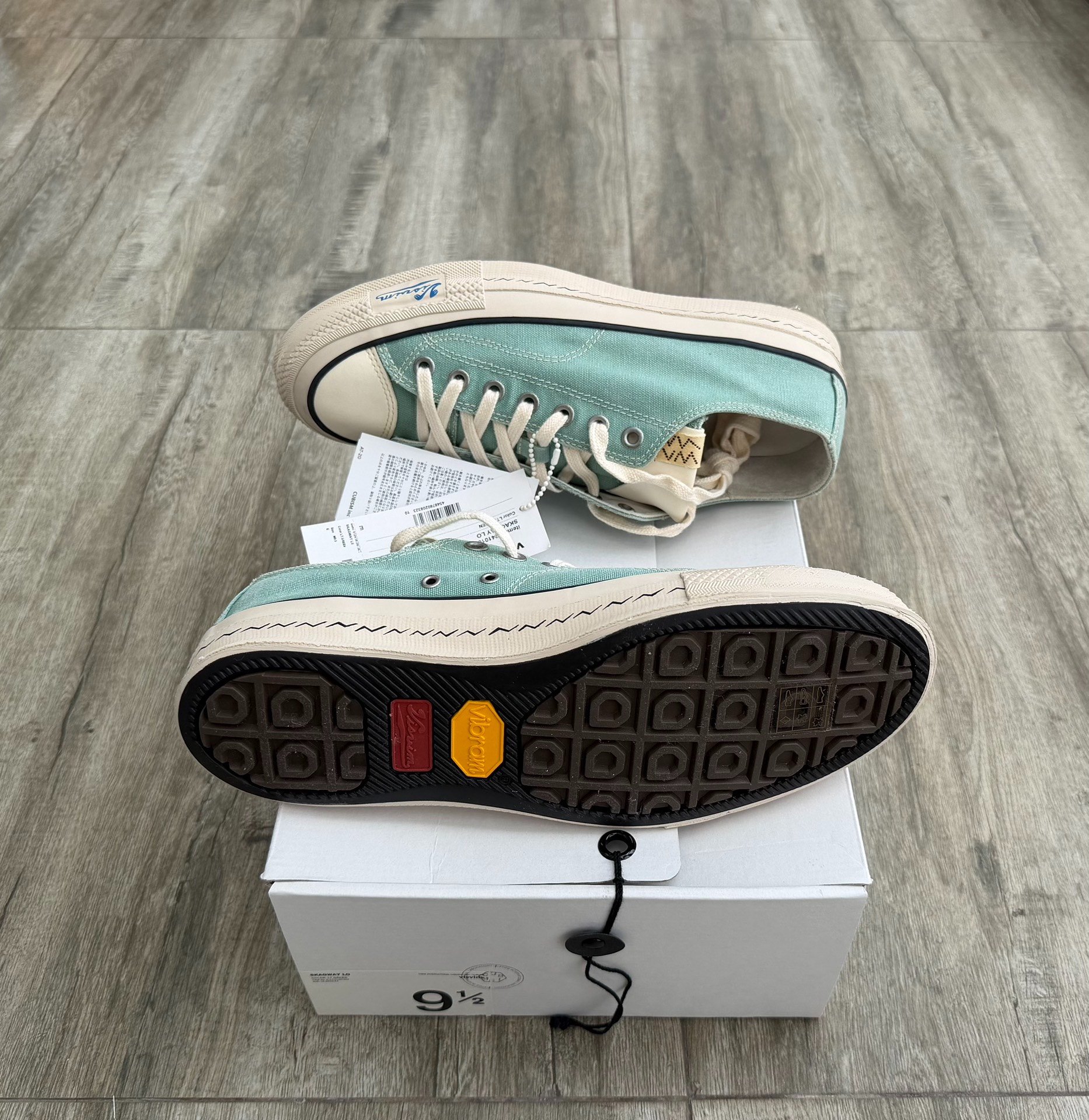 VISVIM SKAGWAY LO Canvas Shoes — label