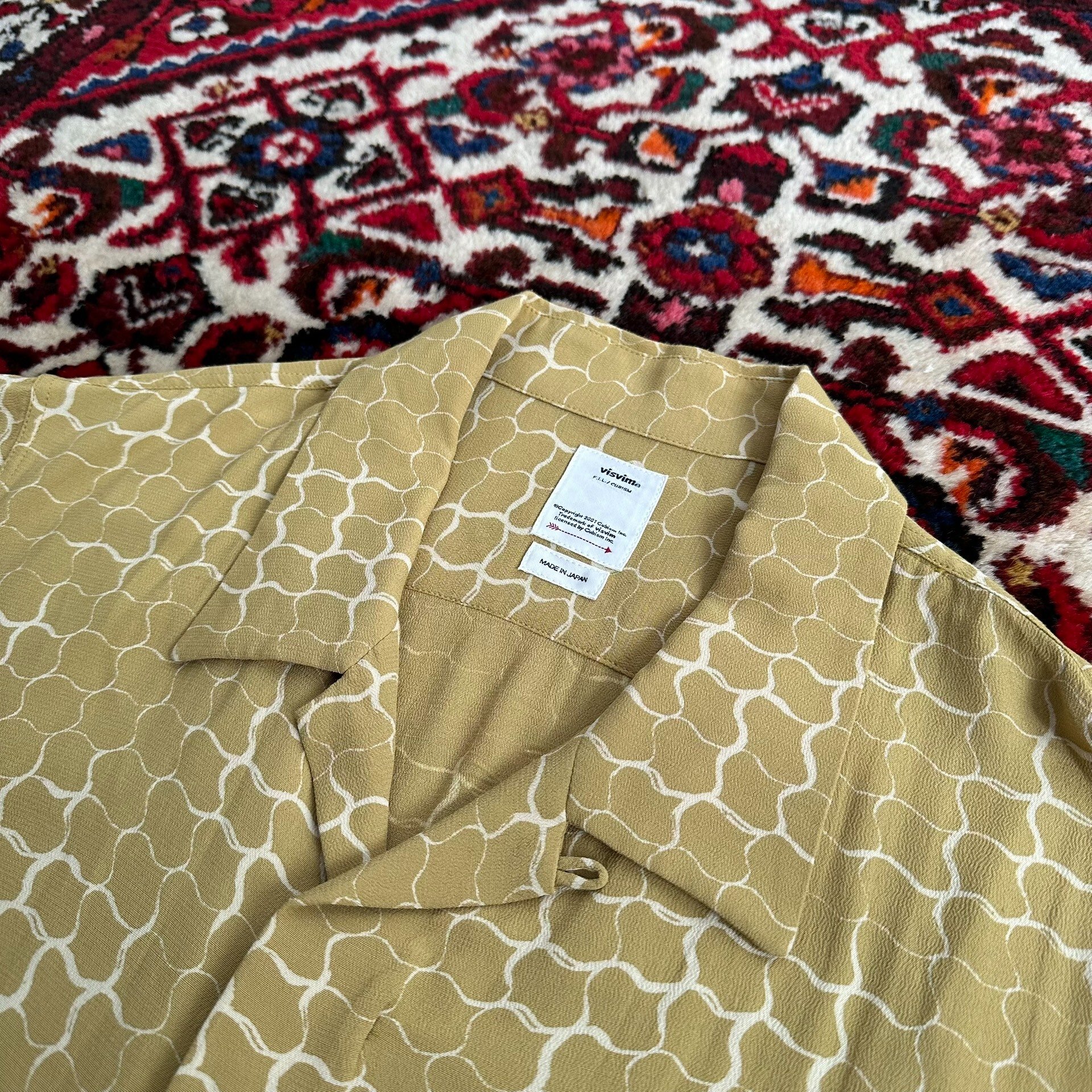 Visvim 20ss Free Edge Snake Print Shirt — back