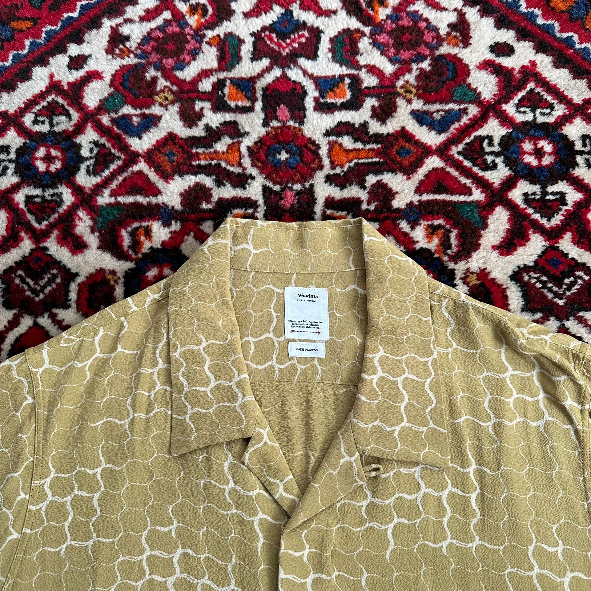 Visvim 20ss Free Edge Snake Print Shirt — detail