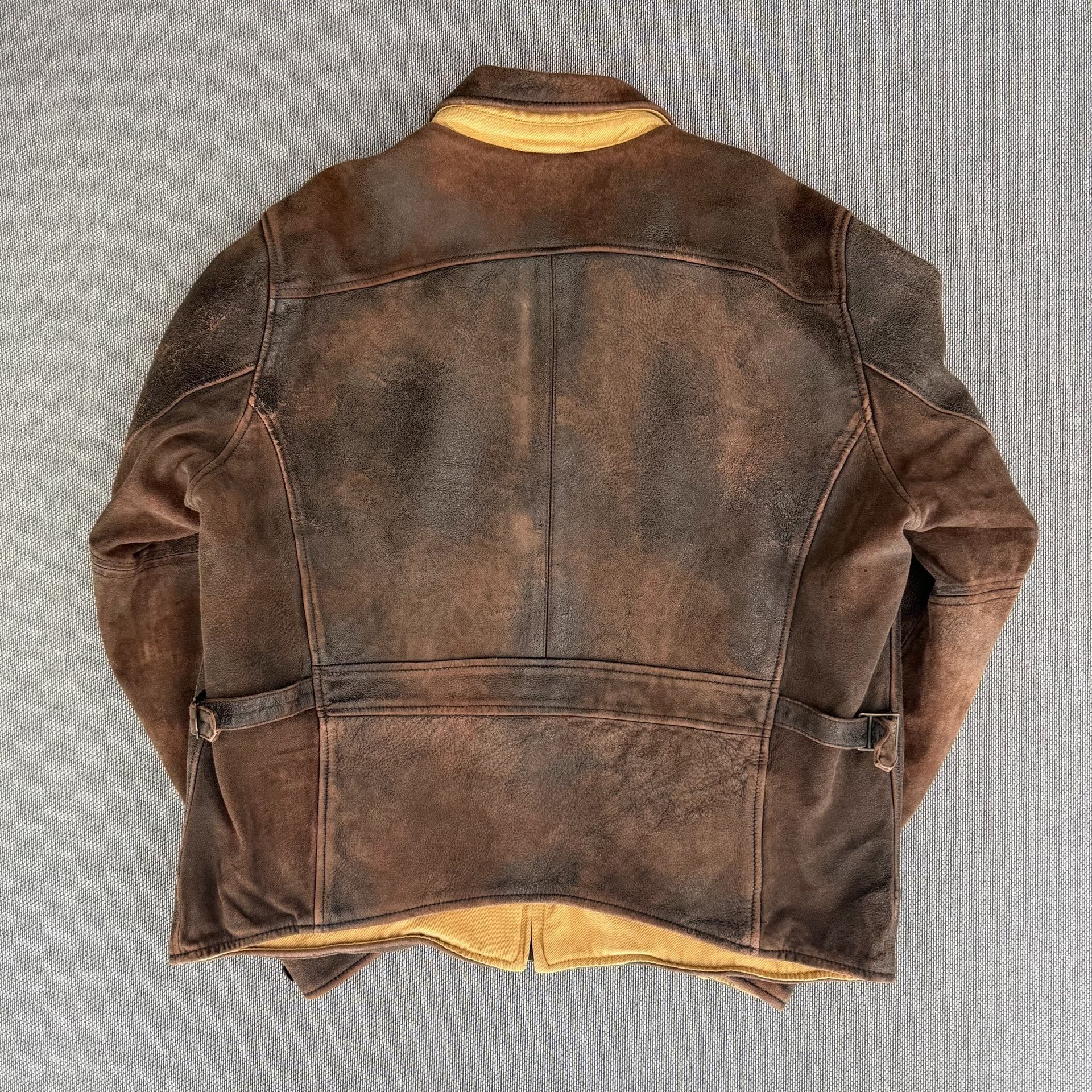 Levis Lvc 1940s Vintage Leather Jacket — front