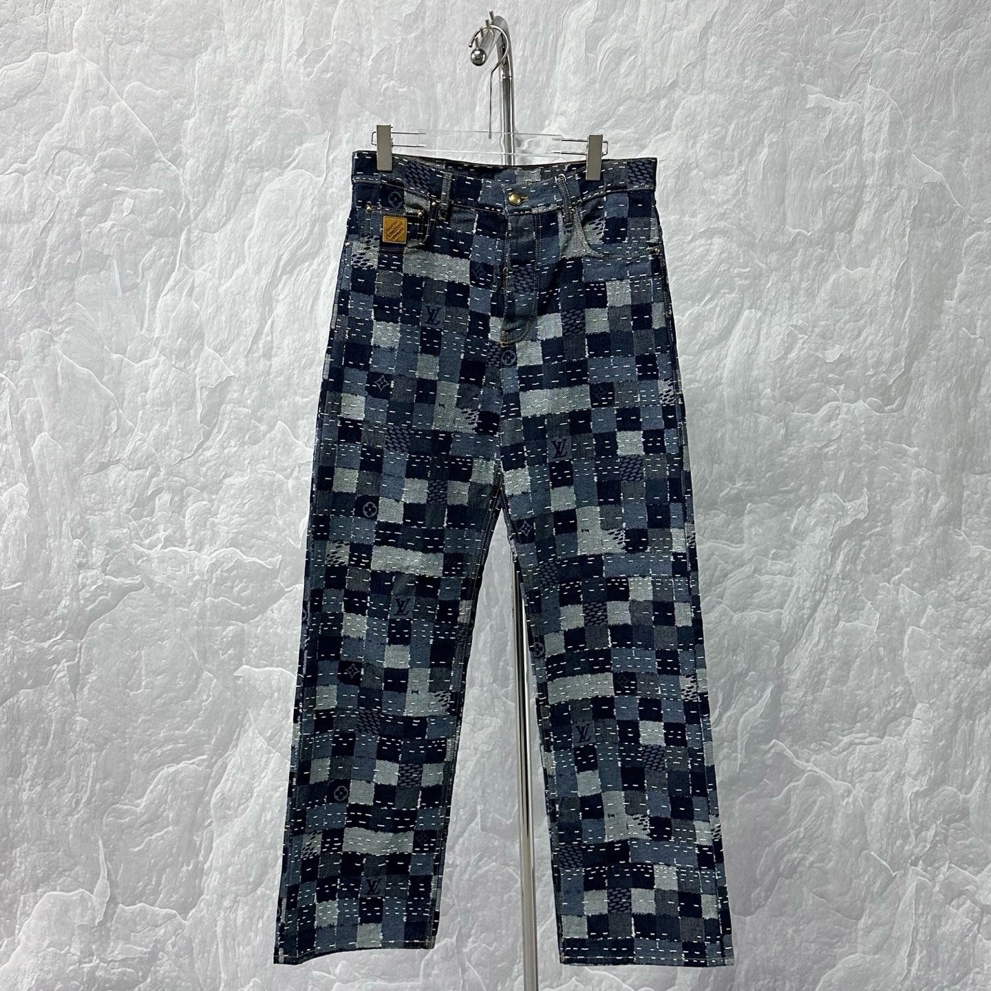 Louis Vuitton Nigo Checkerboard Denim Pants