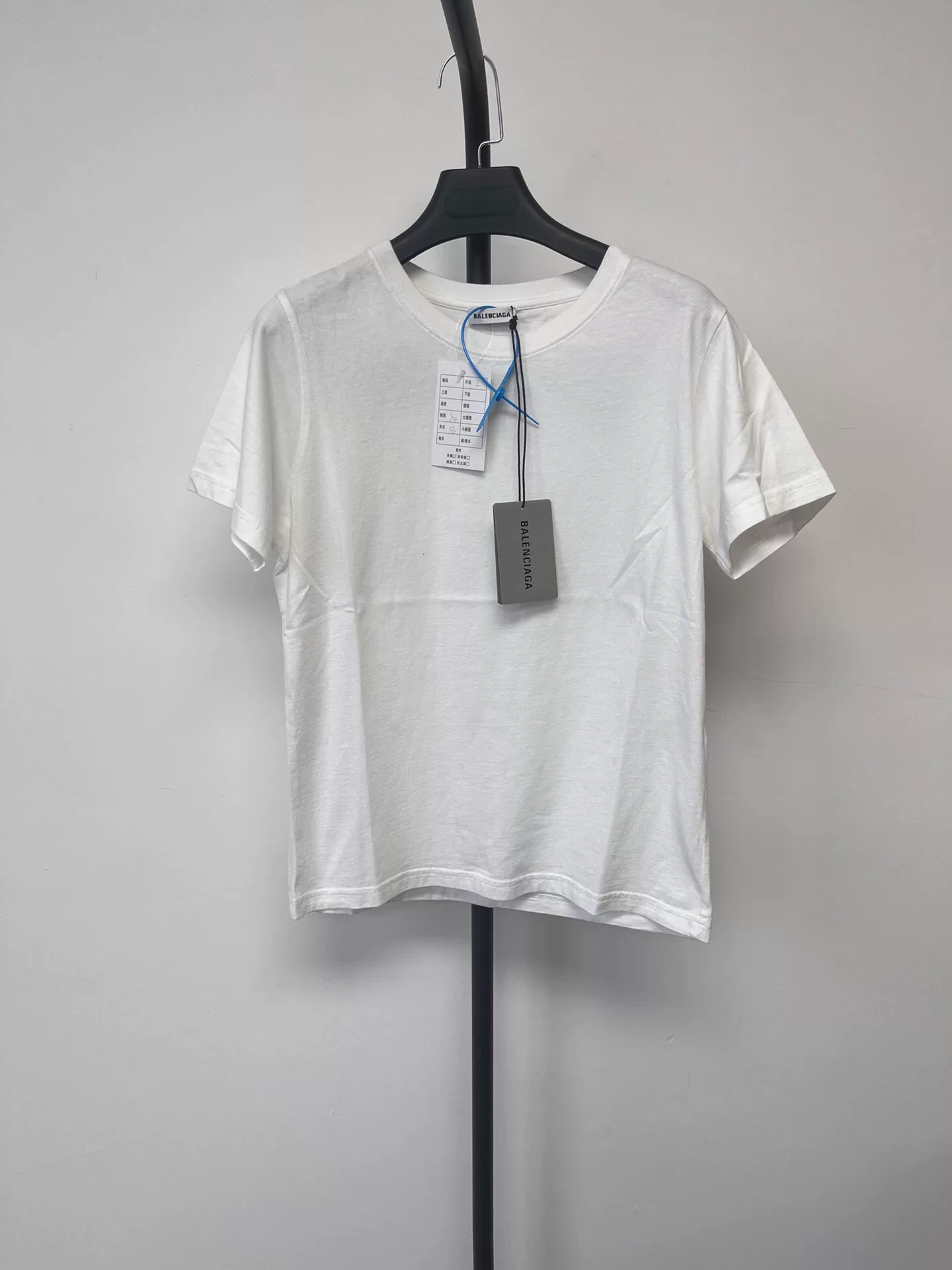 Balenciaga Back Gothic Logo Short-Sleeve T-Shirt — front