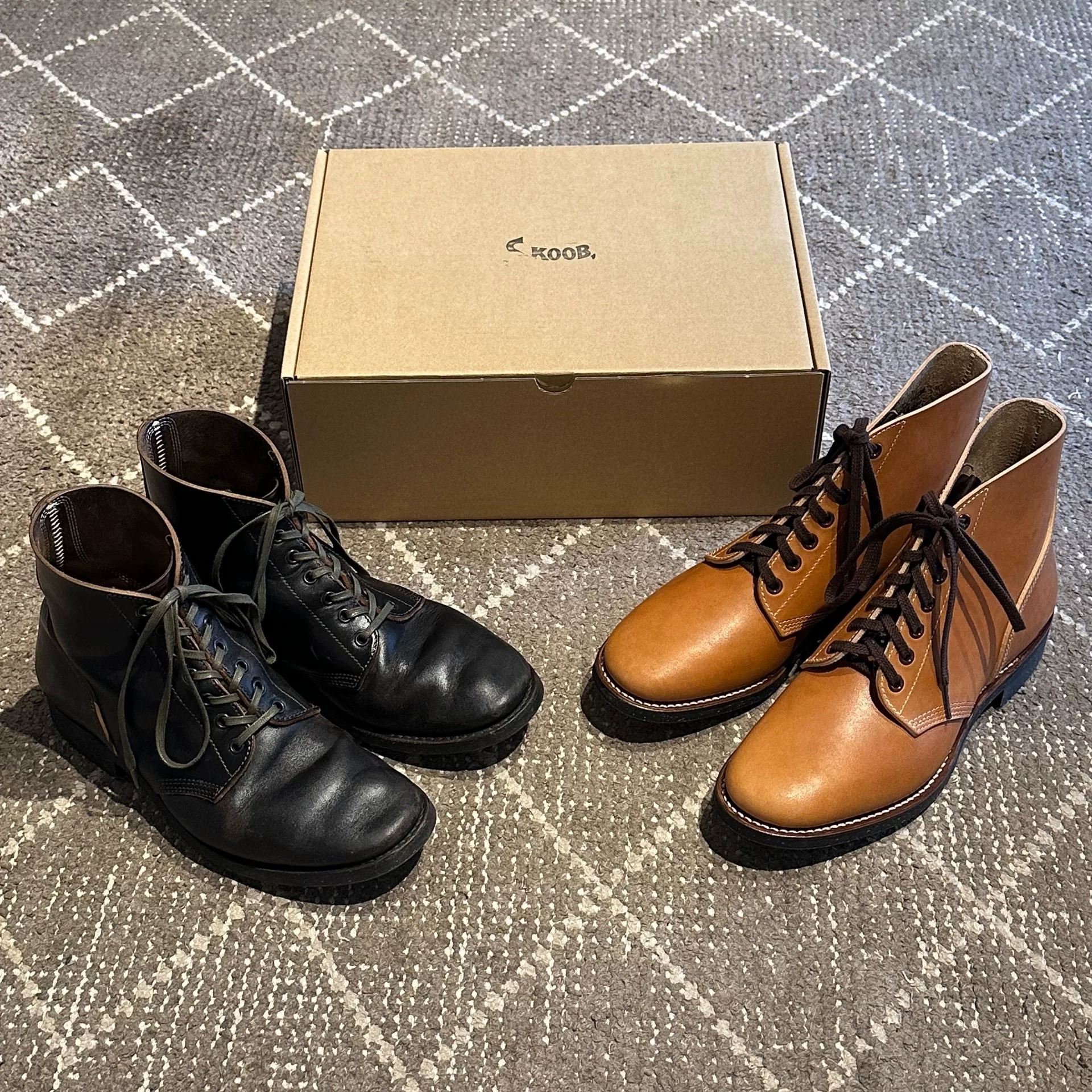 Lua × Skoob Horsebutt M-43 Work Boots — front
