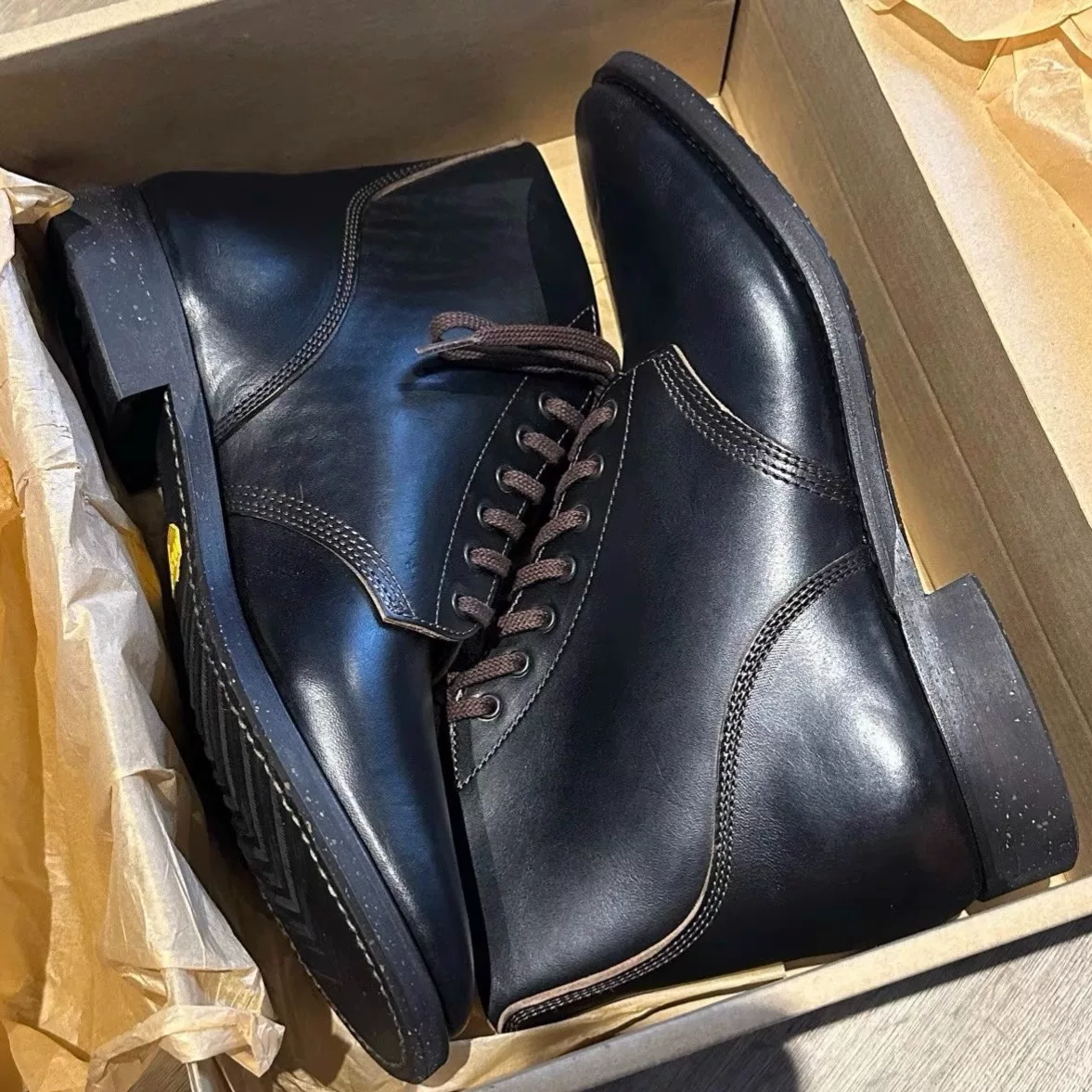 Lua × Skoob Horsebutt M-43 Work Boots — detail