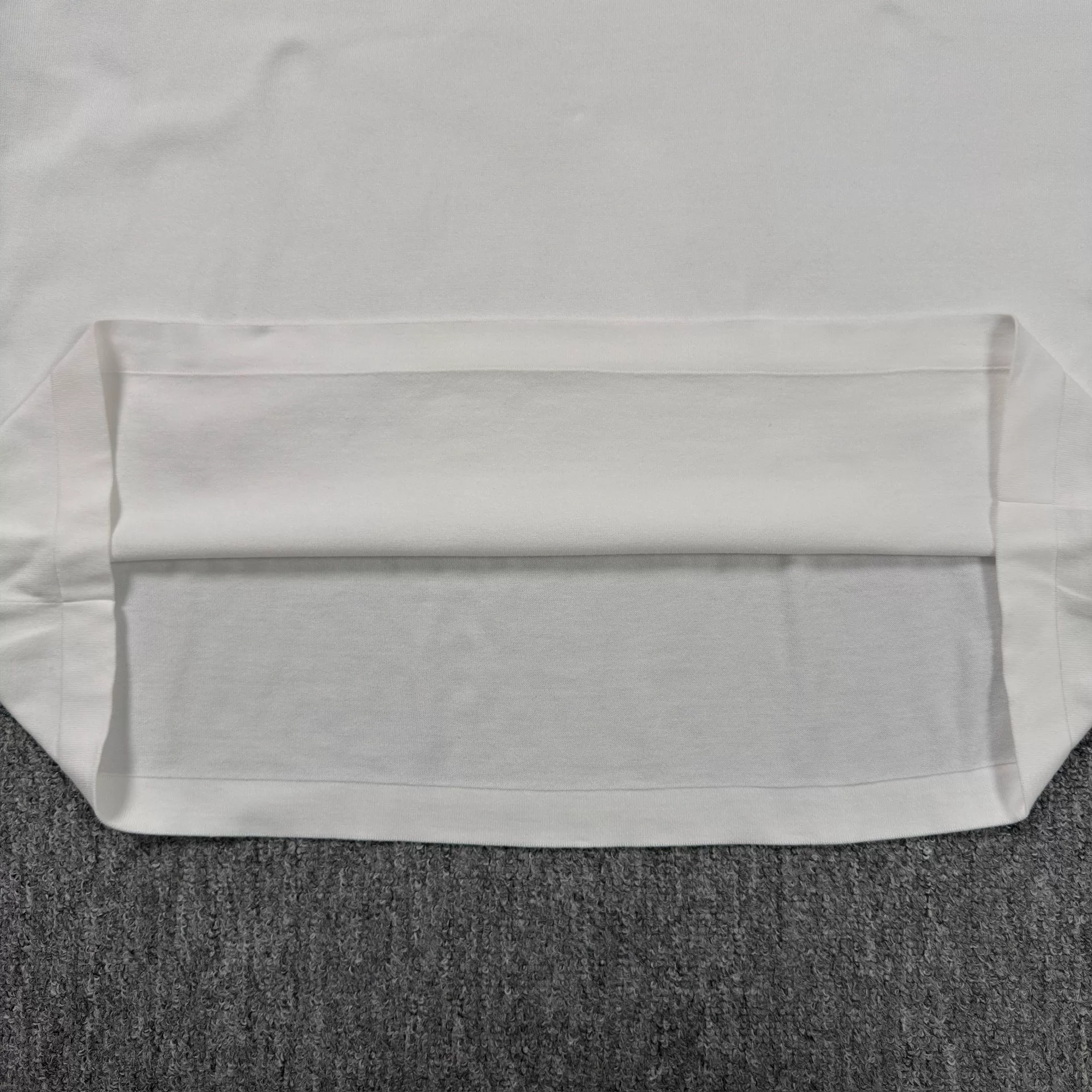 LV White Monogram Cuff Knit Top — back