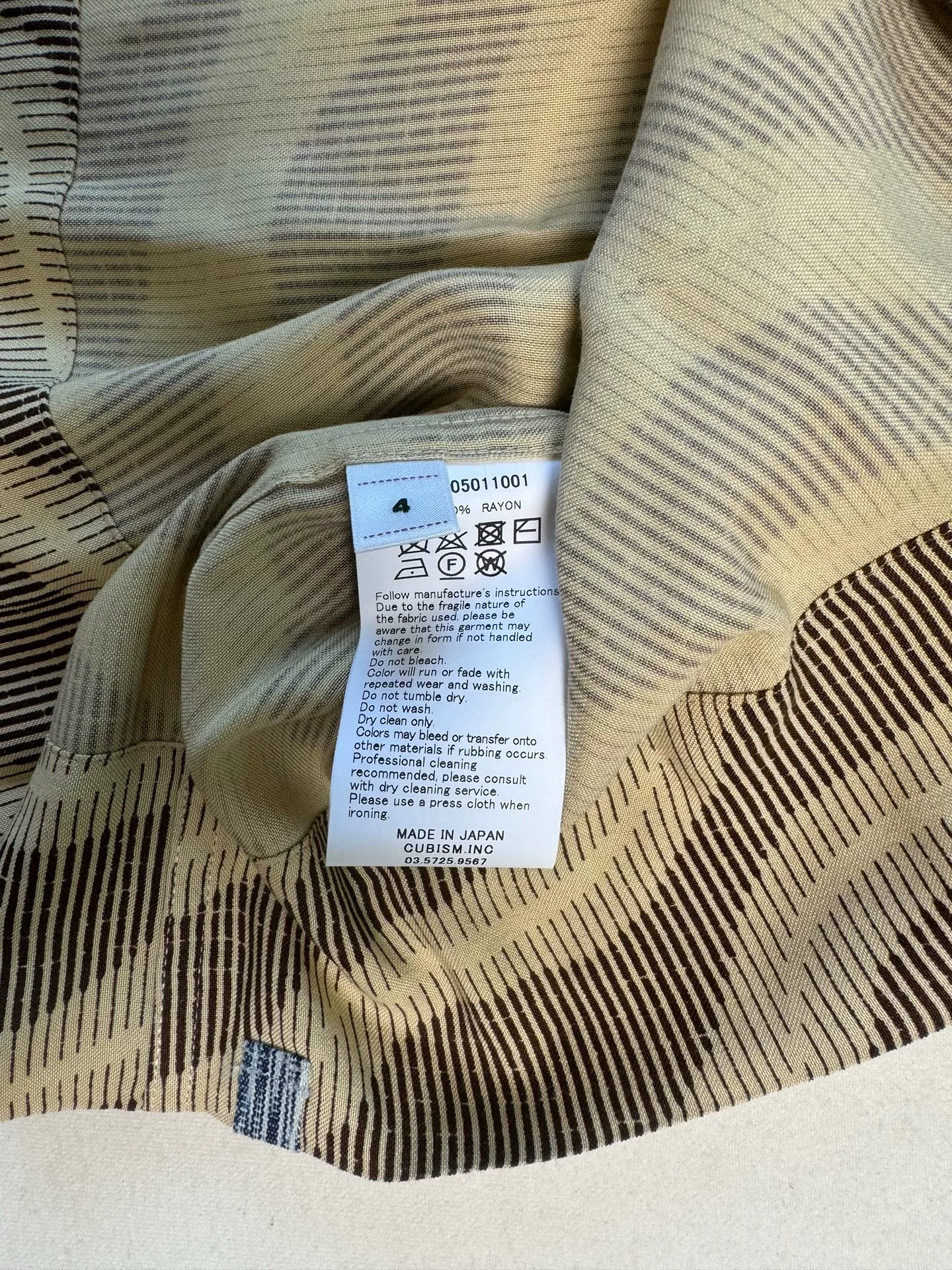 VISVIM 25ss COPA Short-Sleeve Shirt — label