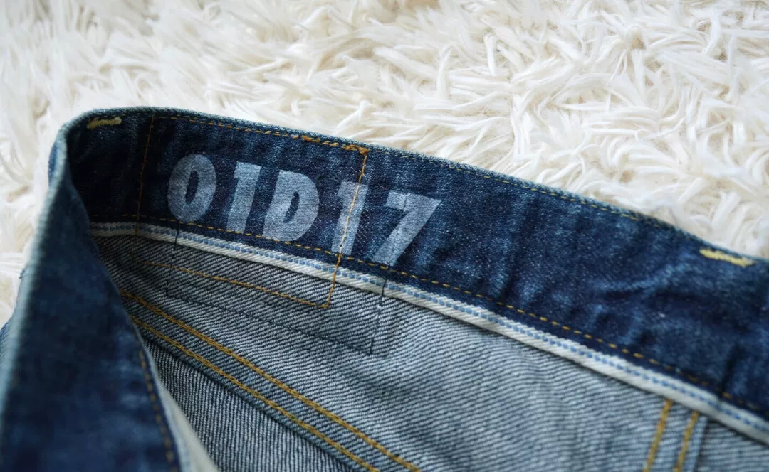 VISVIM Distressed Straight Blue Jeans — back