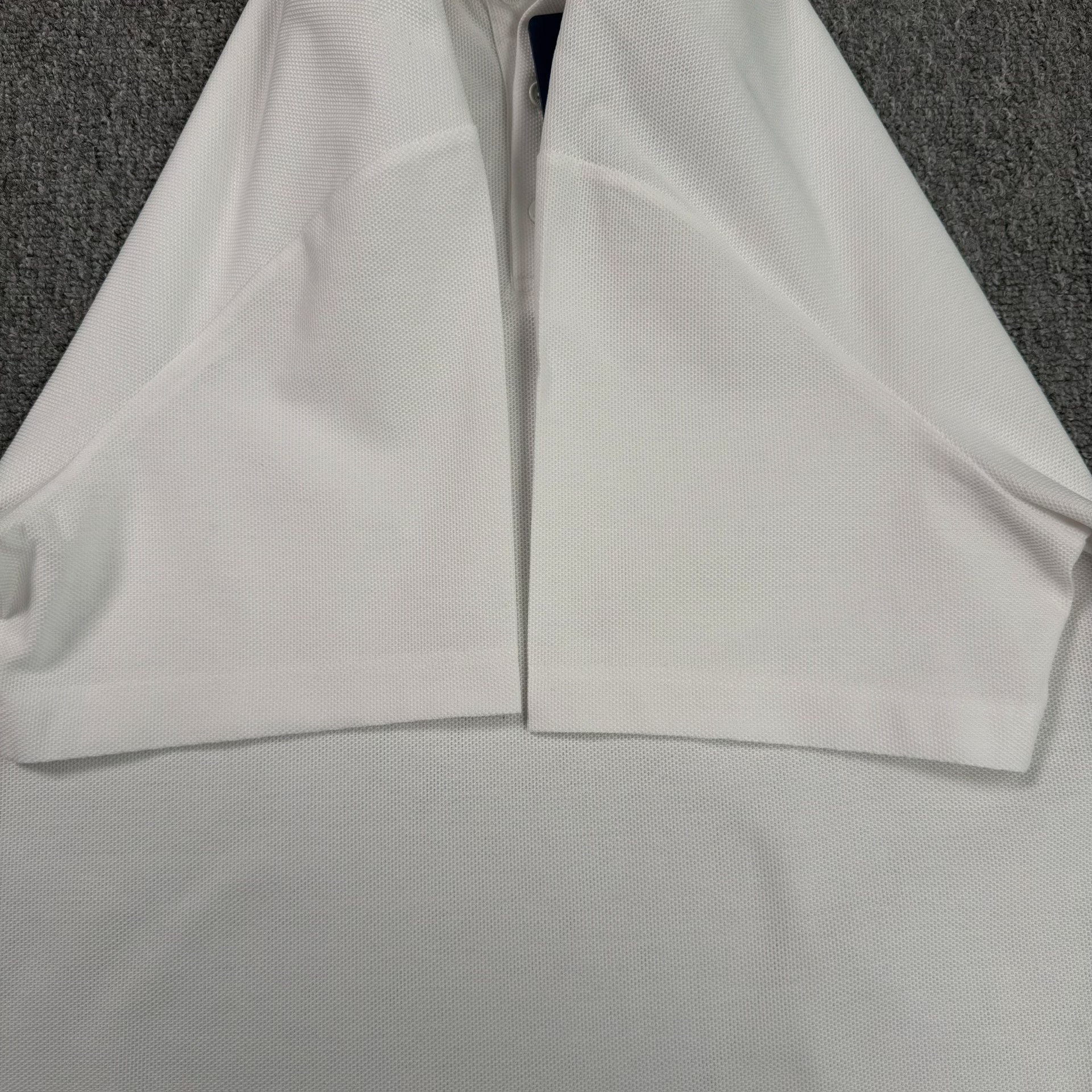 Louis Vuitton White Embroidered Logo Polo — back