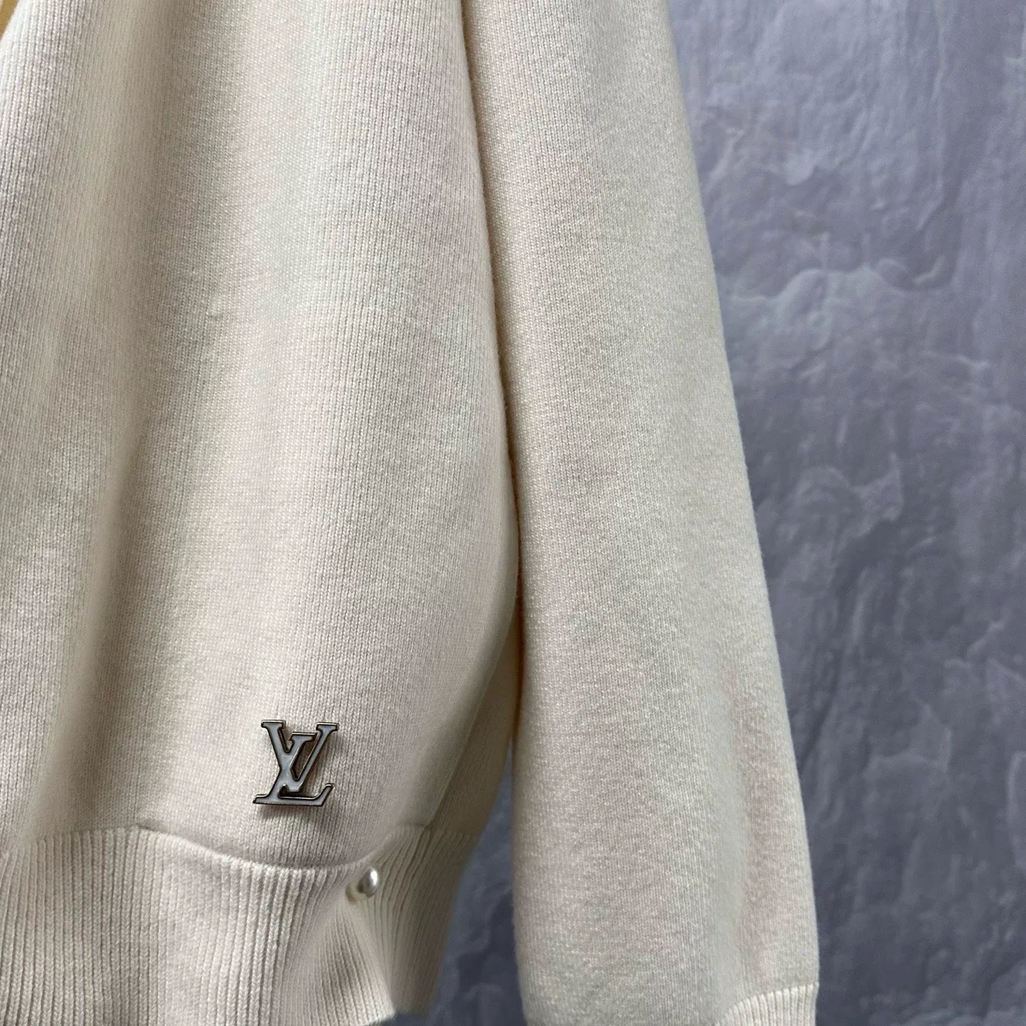 Louis Vuitton FW25 Shawl Collar Cardigan — detail