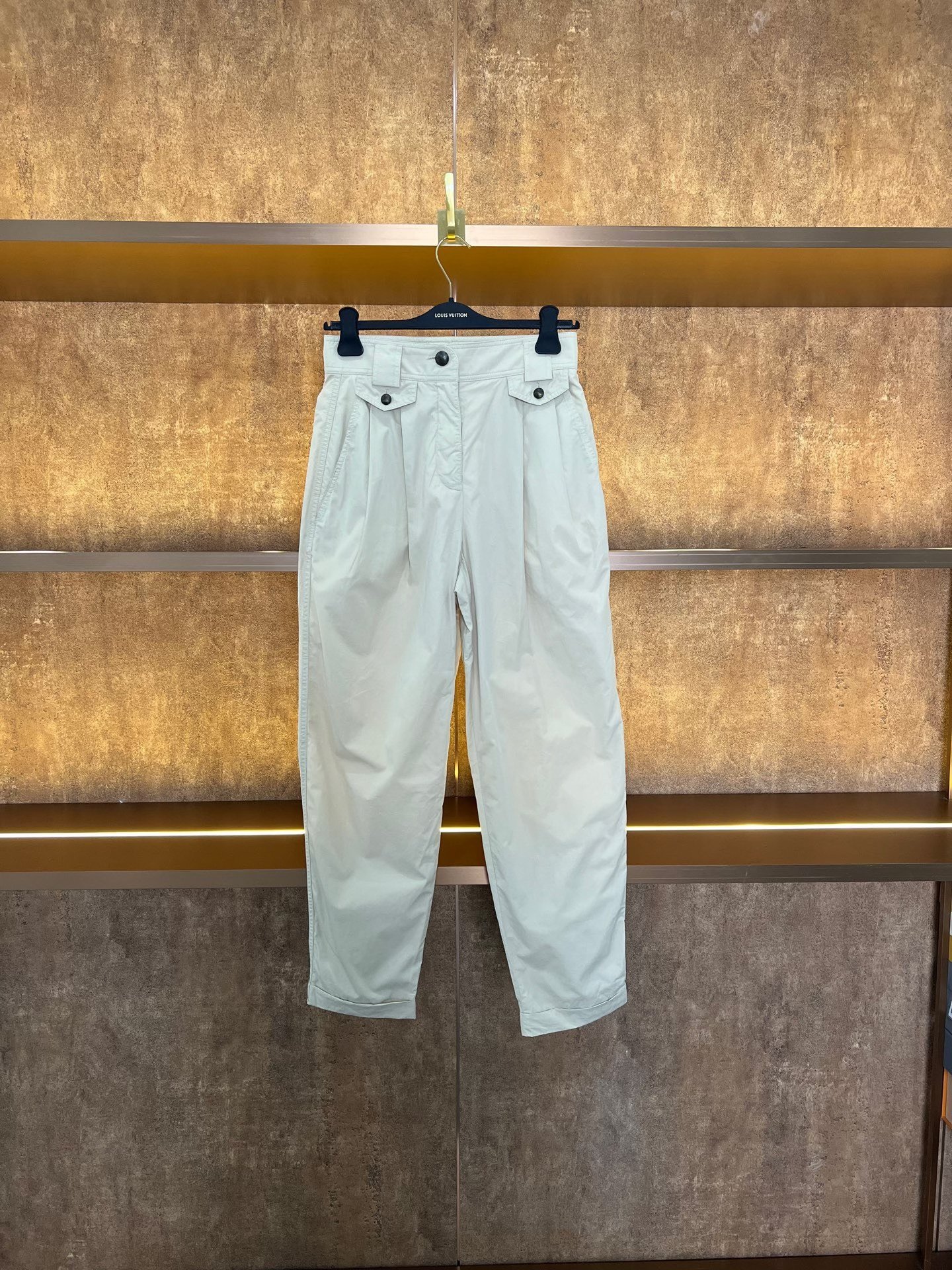 Louis Vuitton High-Waist Pleated Casual Pants