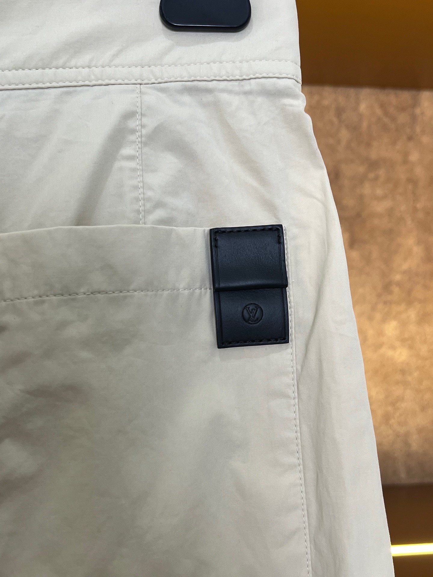 Louis Vuitton High-Waist Pleated Casual Pants — back