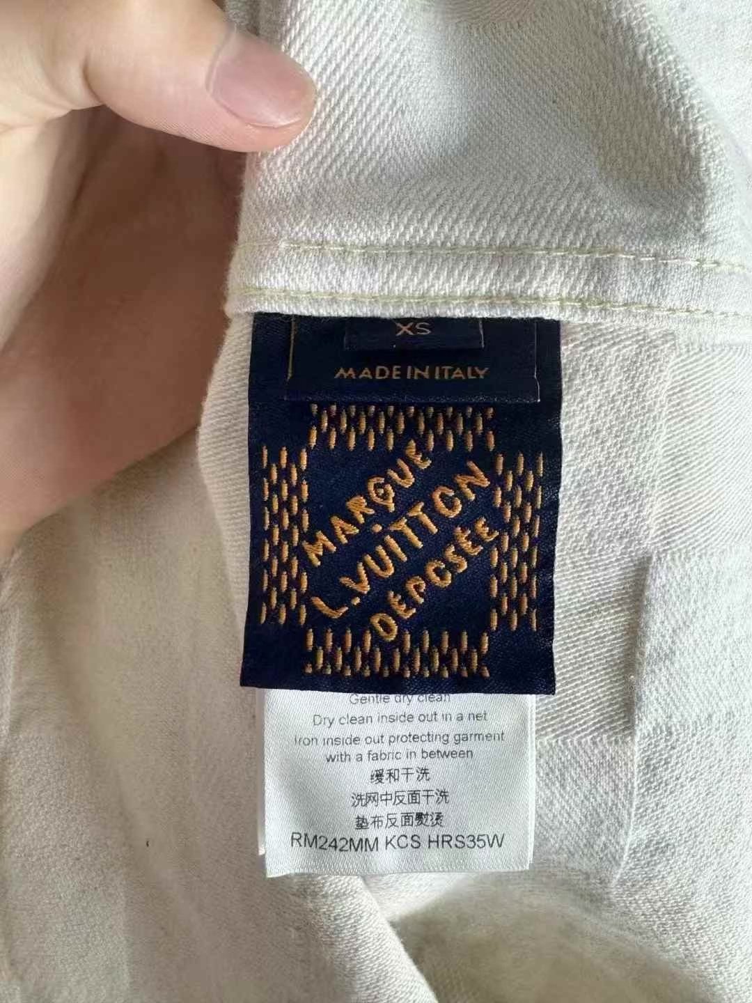 Louis Vuitton Pharrell Damier Denim Short Sleeve Shirt — back