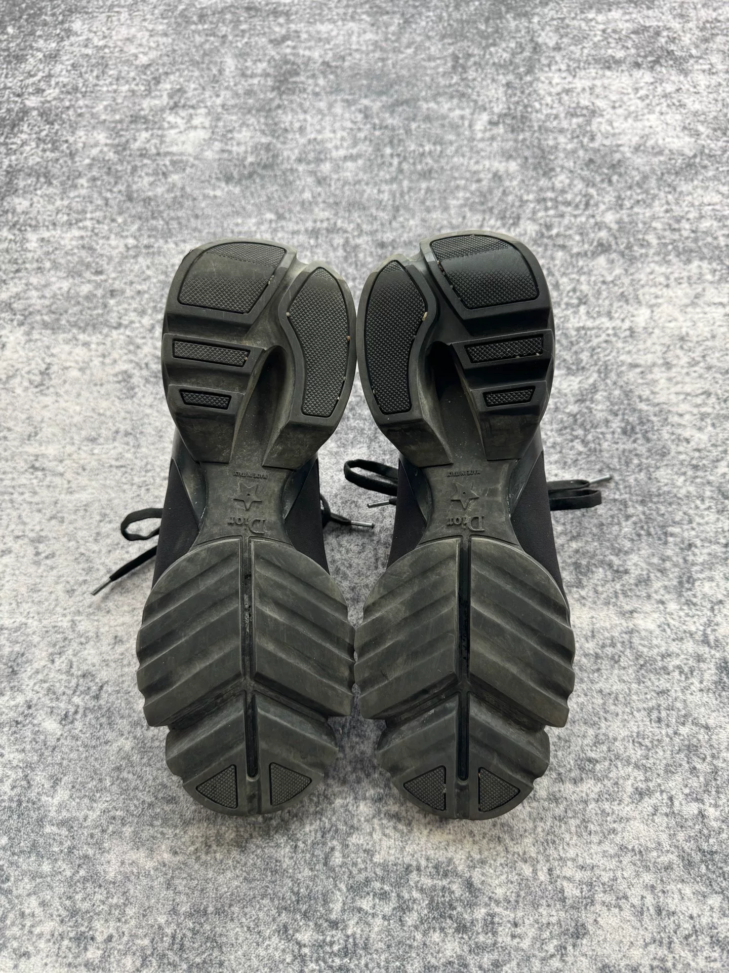 Dior Black Chunky Dad Shoes — back