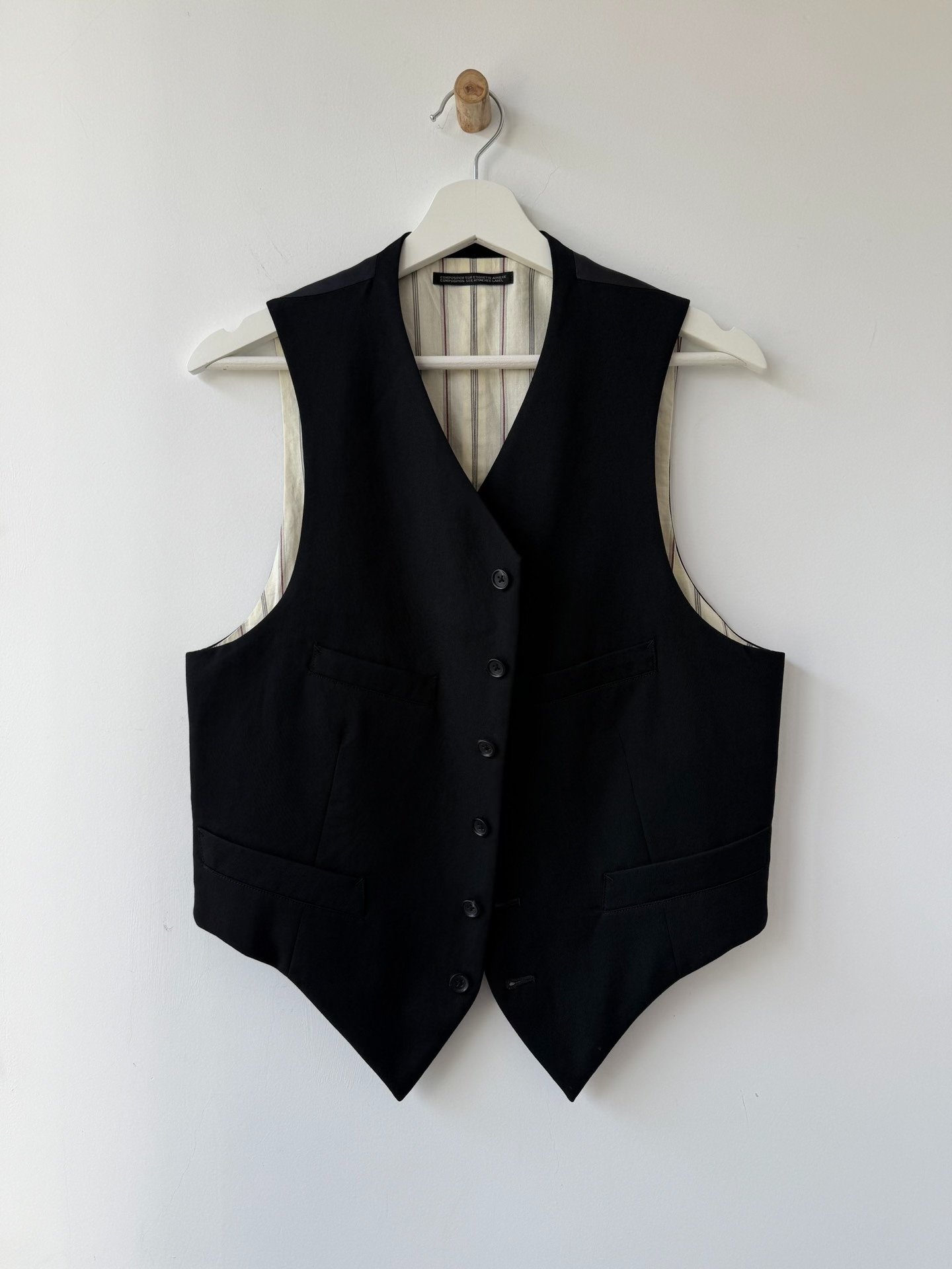 Yohji Yamamoto 22AW Runway Vest — front