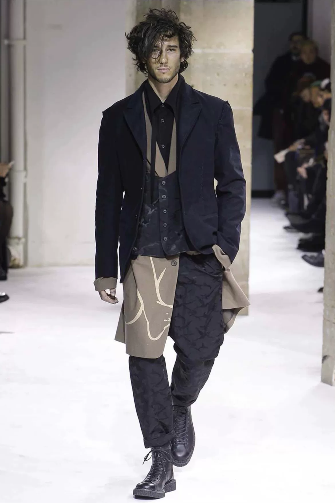Yohji Yamamoto 17AW Subtle Camo Trousers — detail