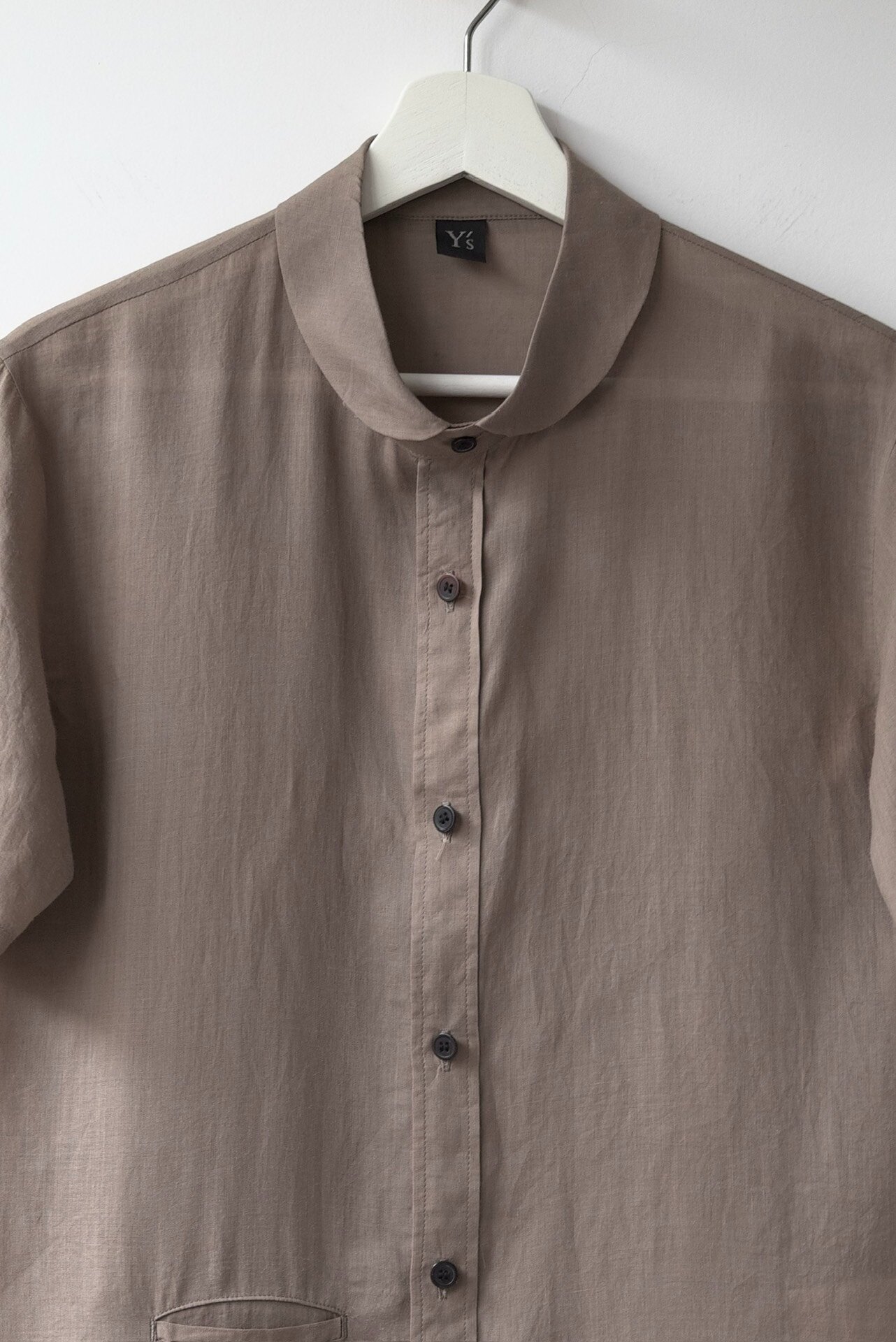 Yohji Yamamoto Y's 20SS Ramie Shirt — back