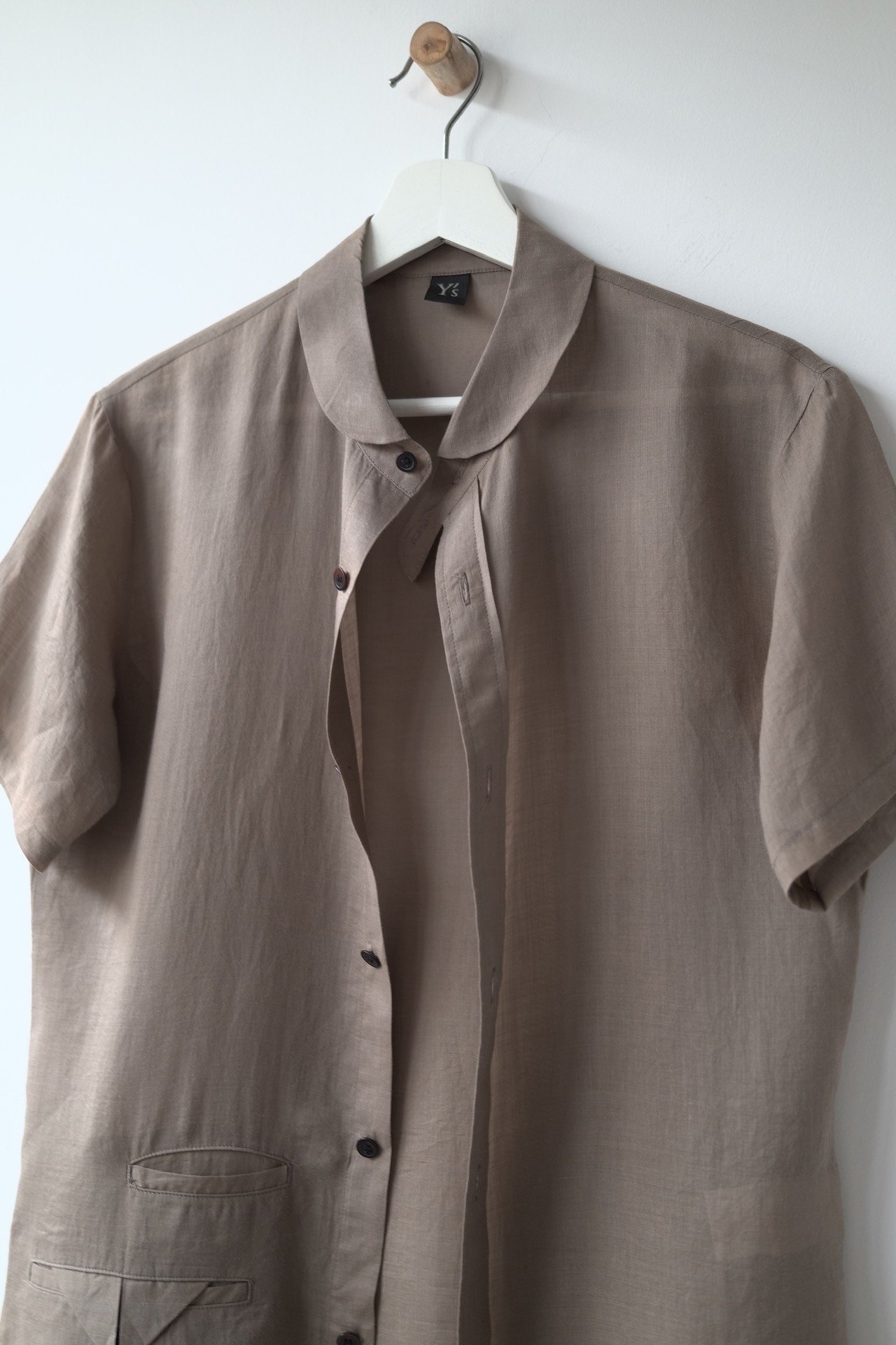 Yohji Yamamoto Y's 20SS Ramie Shirt — front