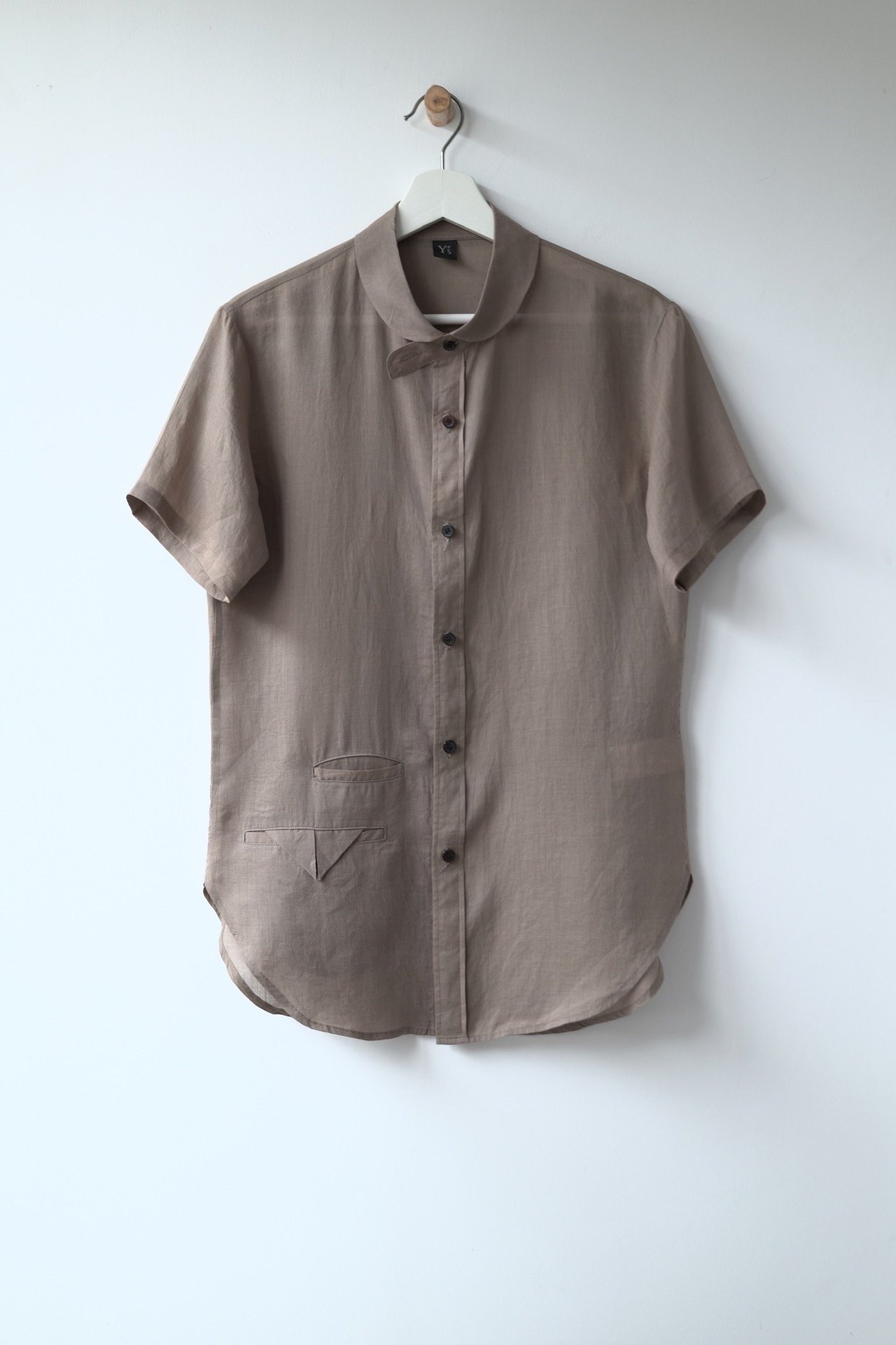 Yohji Yamamoto Y's 20SS Ramie Shirt — detail