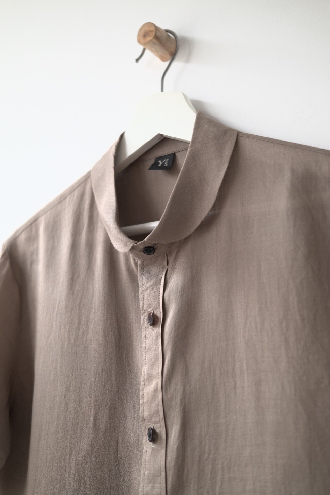 Yohji Yamamoto Y's 20SS Ramie Shirt — label