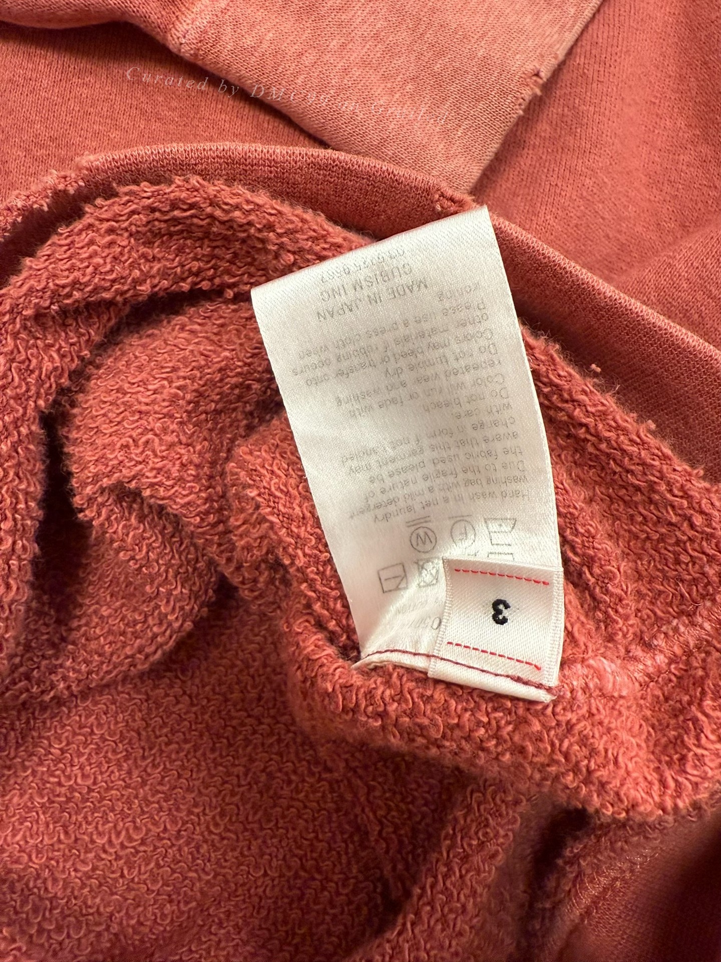 visvim JUMBO SWEAT CRASH Sweatshirt — label