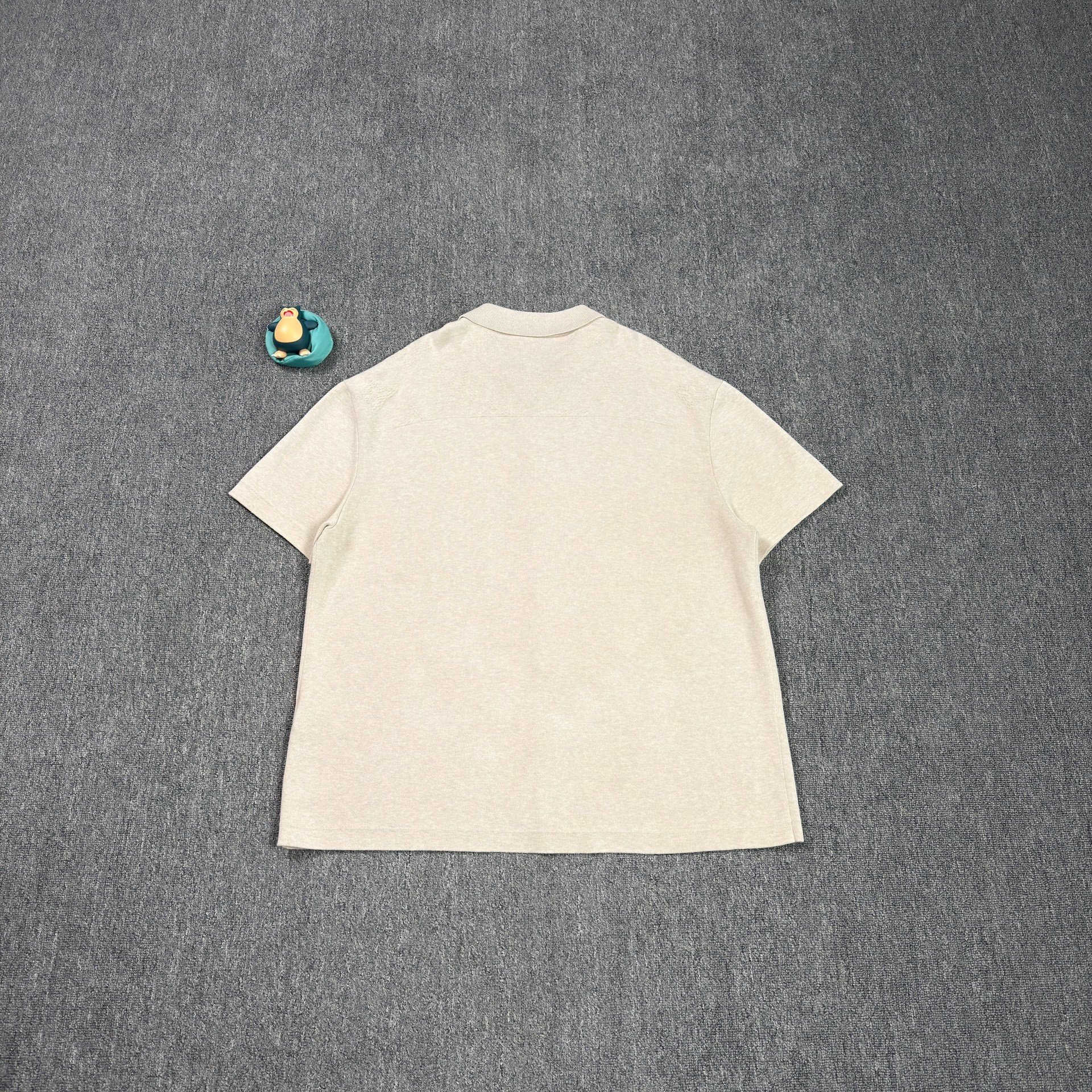 Louis Vuitton Beige Short-Sleeve Knitted Shirt — front