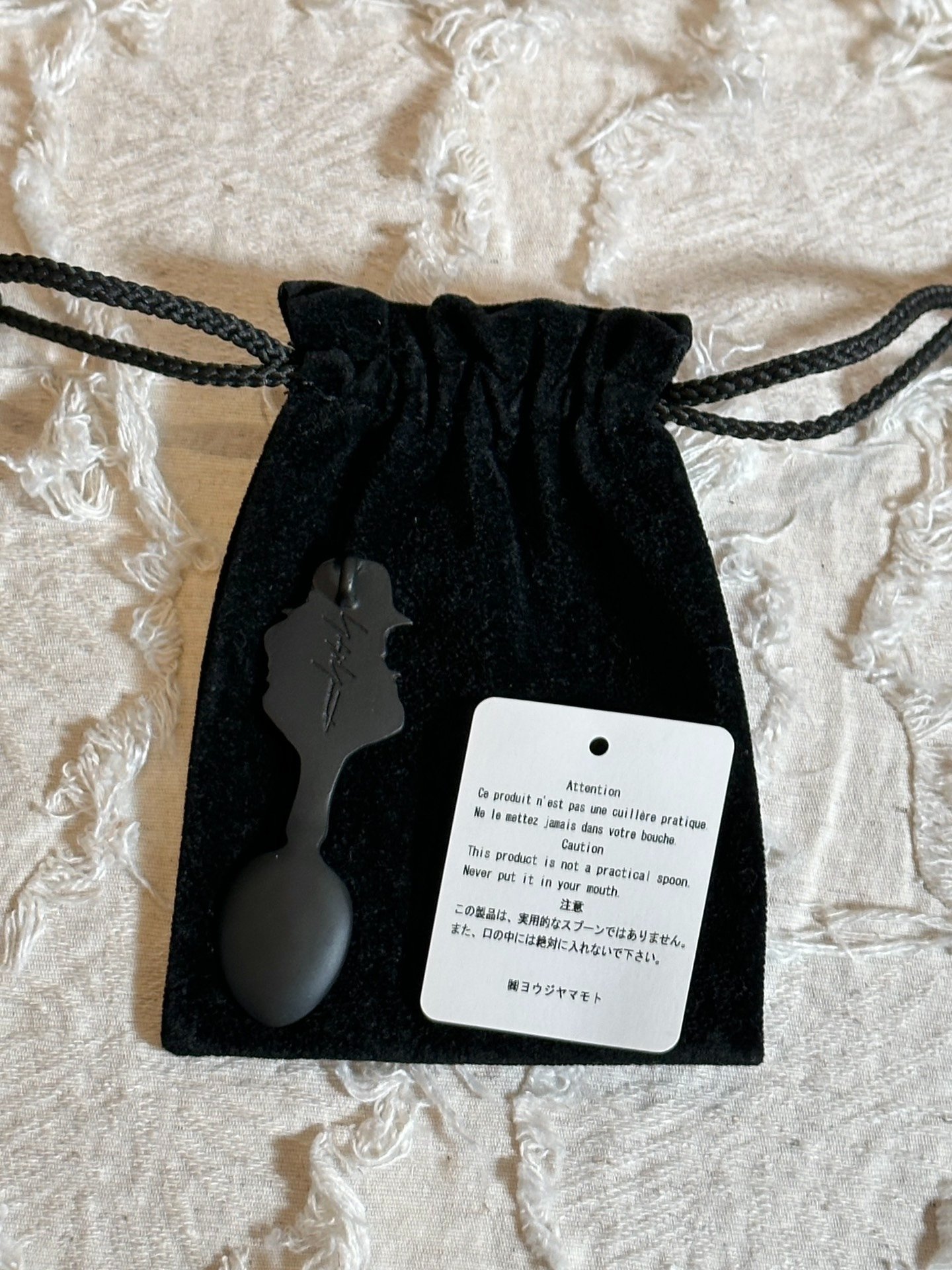 Yohji Yamamoto 20SS Spoon Pendant — front