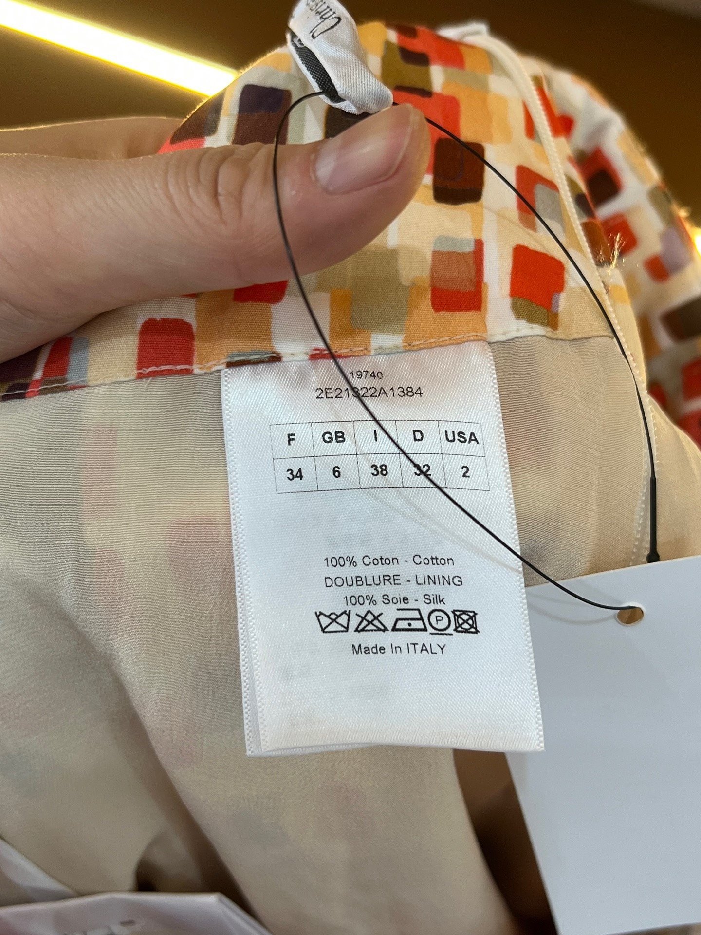 Dior Plaid Mini Skirt — back