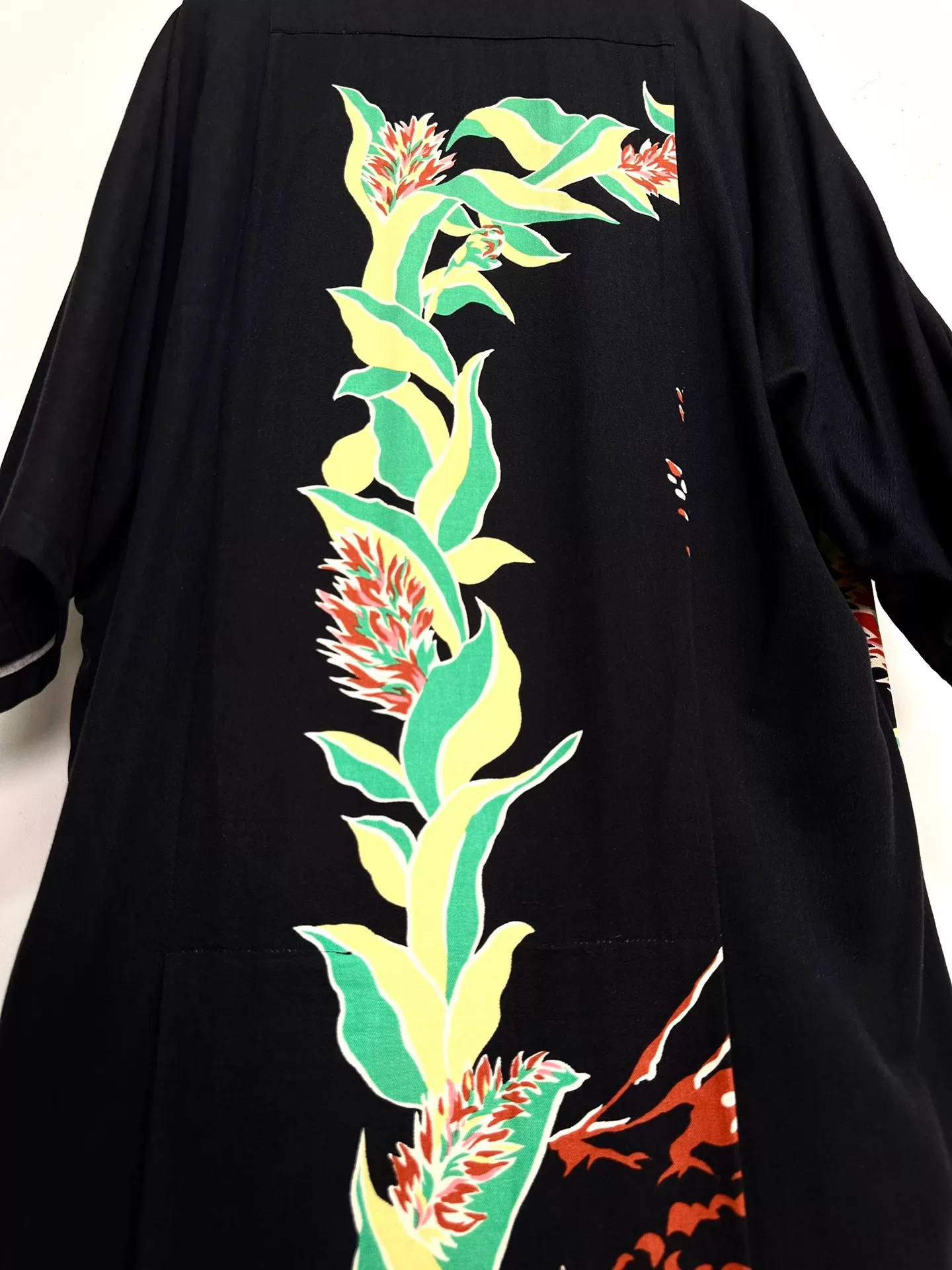Yohji Yamamoto 97SS Volcano Ukiyo-e Shirt — back