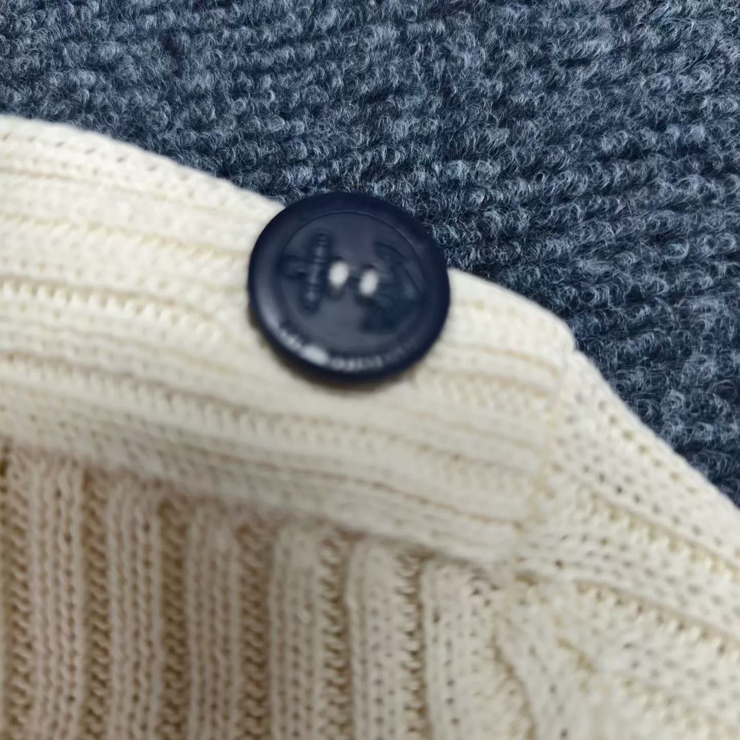 Christian Dior White Black Stripe Star Sweater — label