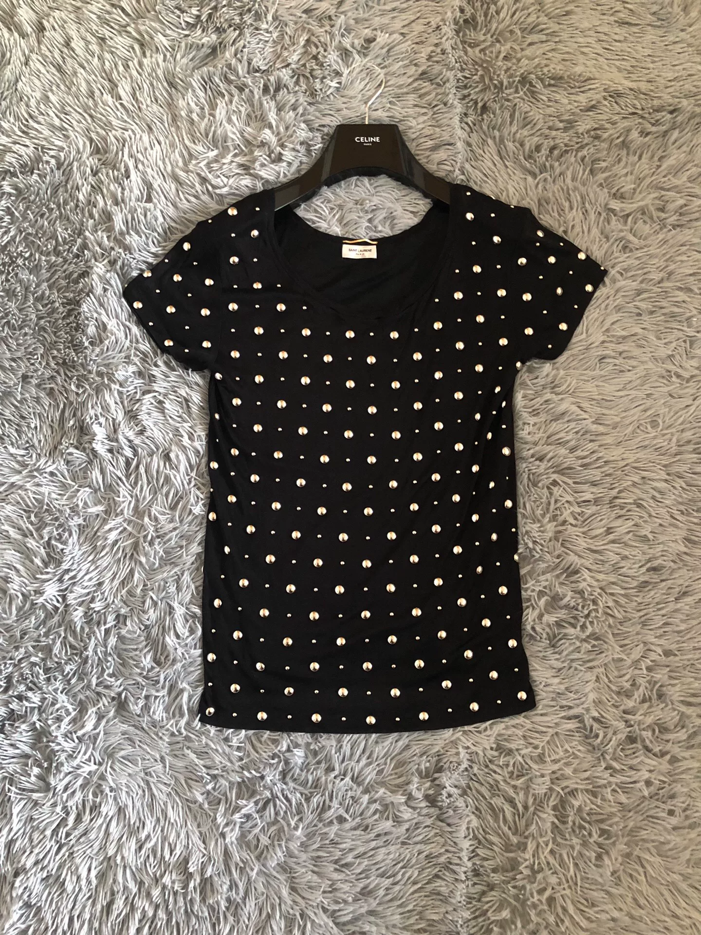 Saint Laurent Rivet Short-Sleeve T-Shirt